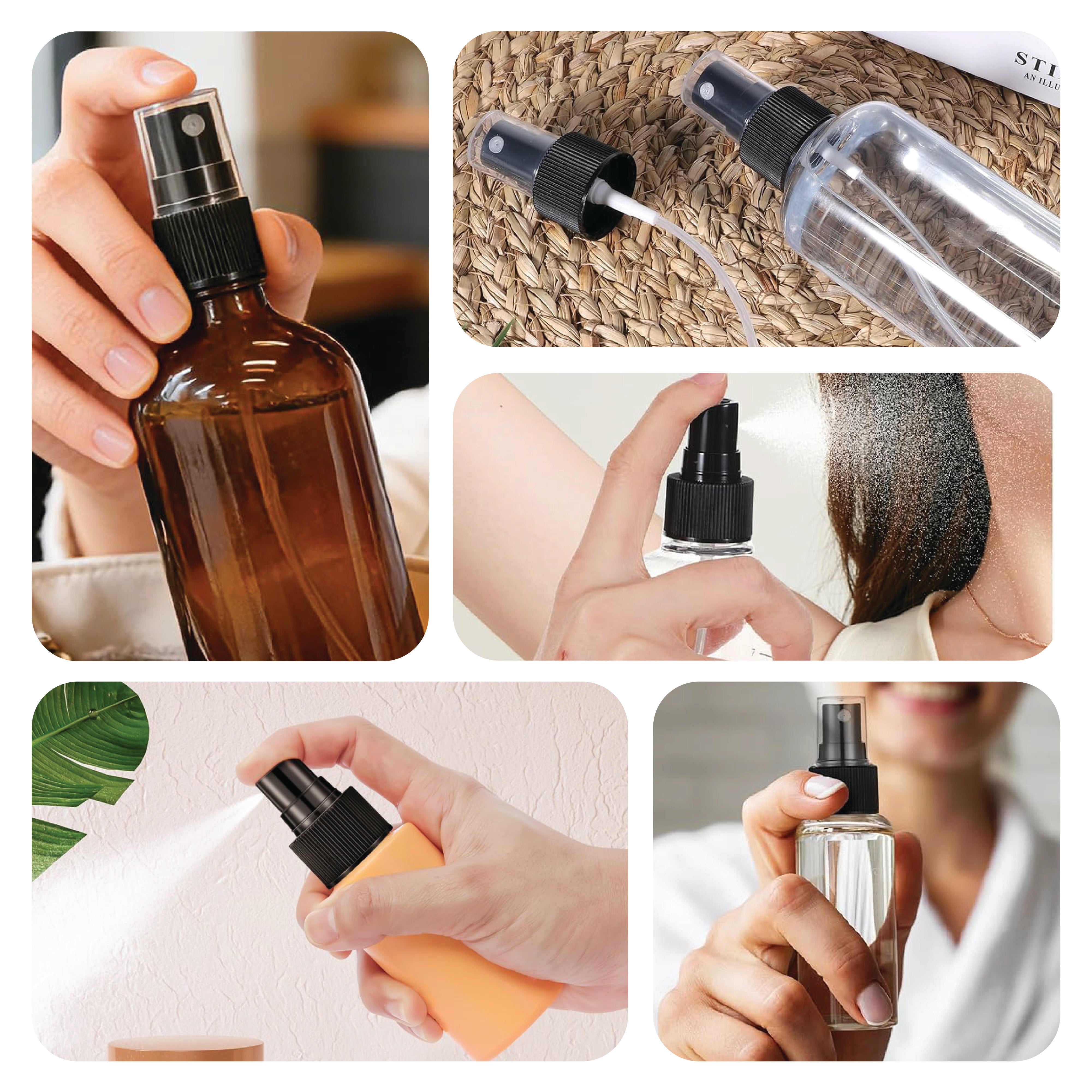 Black Fine Mist Spray Pump