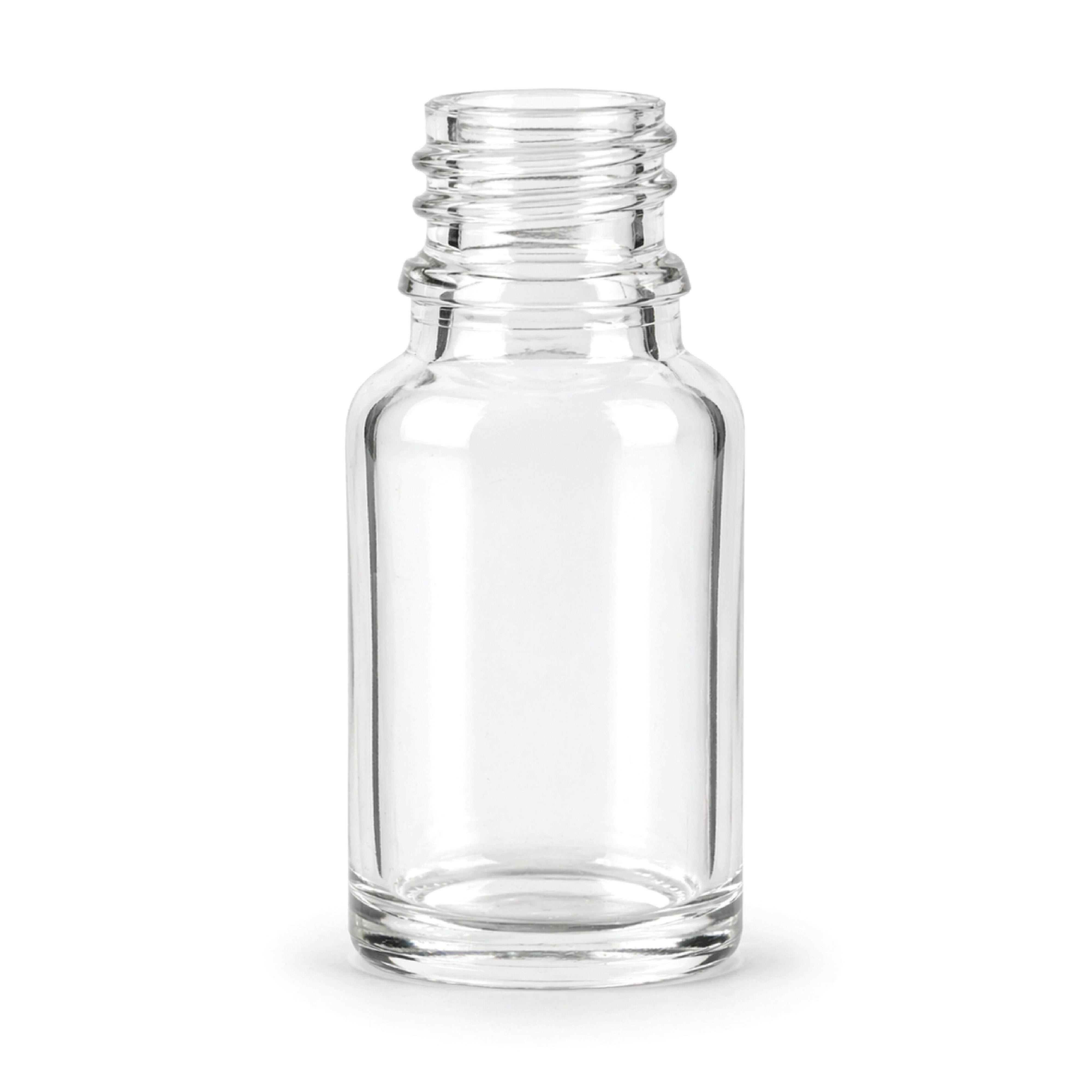 Clear Dropper Glass Bottle 18mm Neck Size