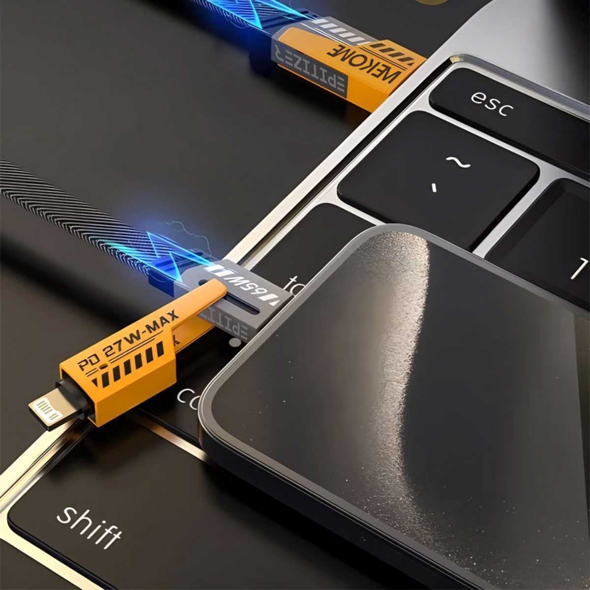 WEKOME WDC-25 Mecha Series 1.2m 4 in 1 Data Cable