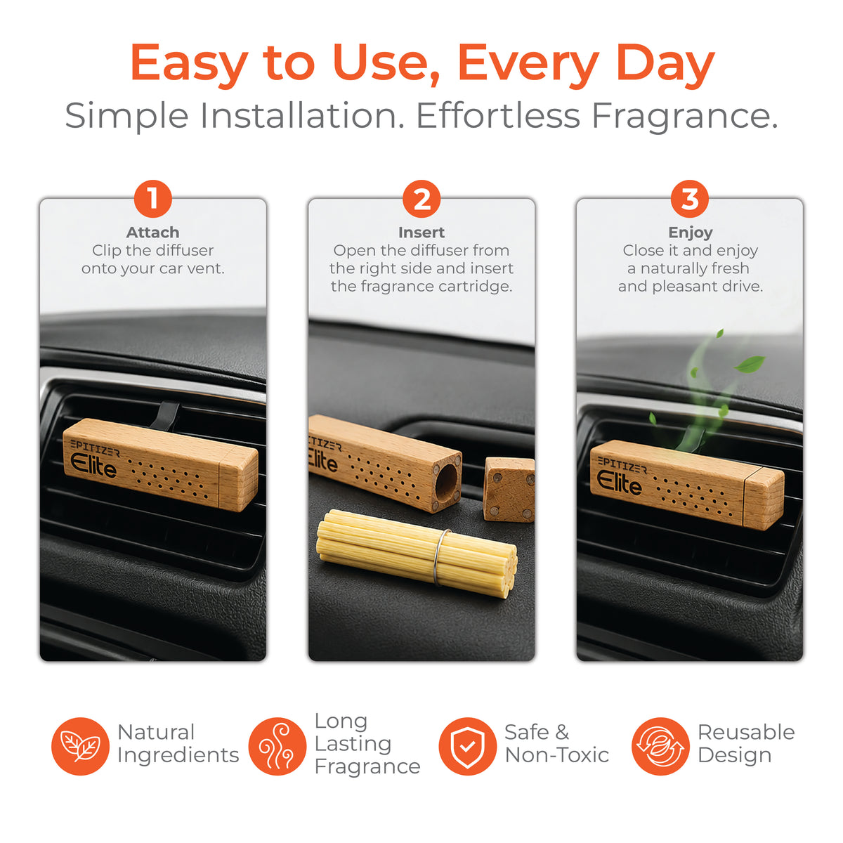 EPITIZER Car Air freshener Wooden