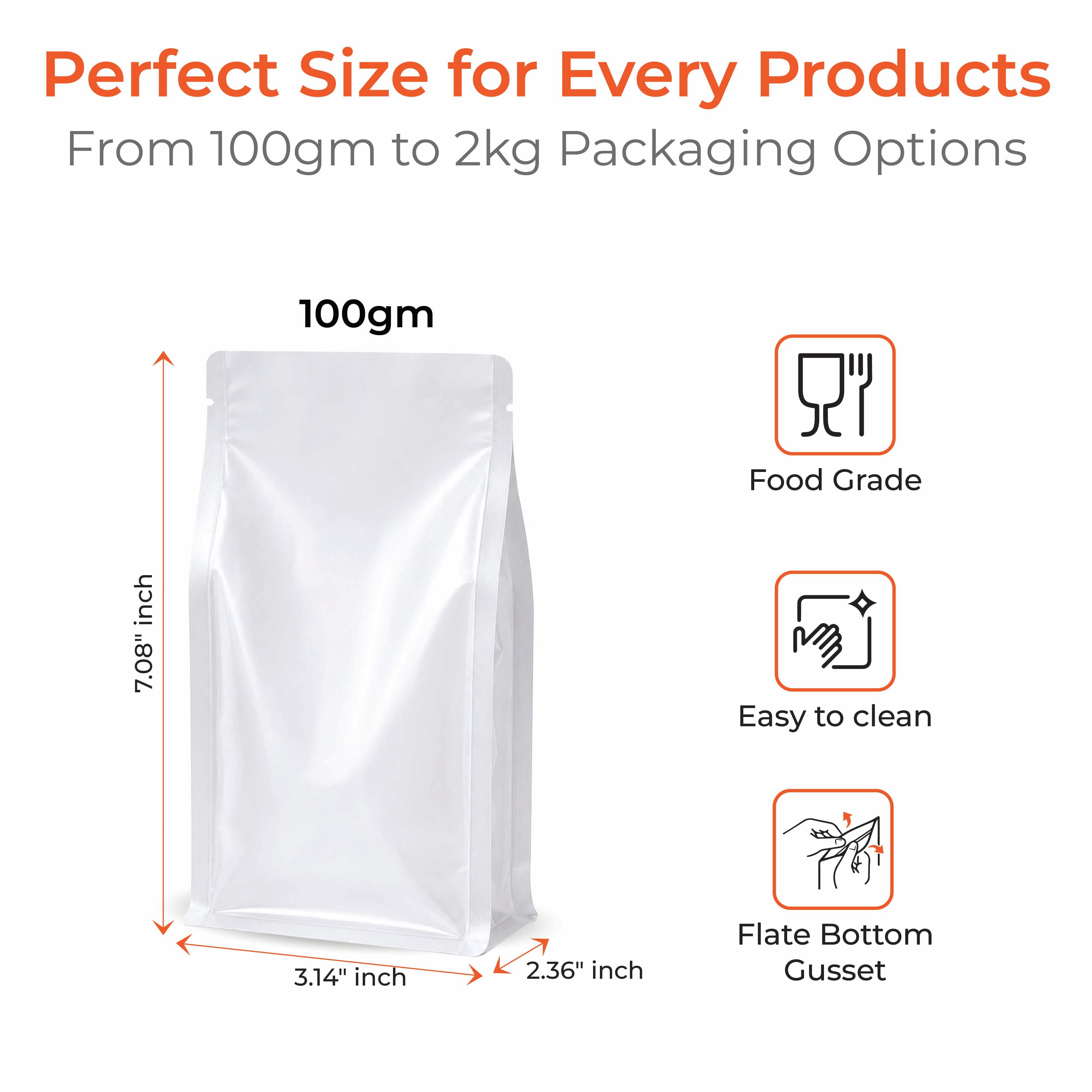 Transparent Flat Bottom Pouch