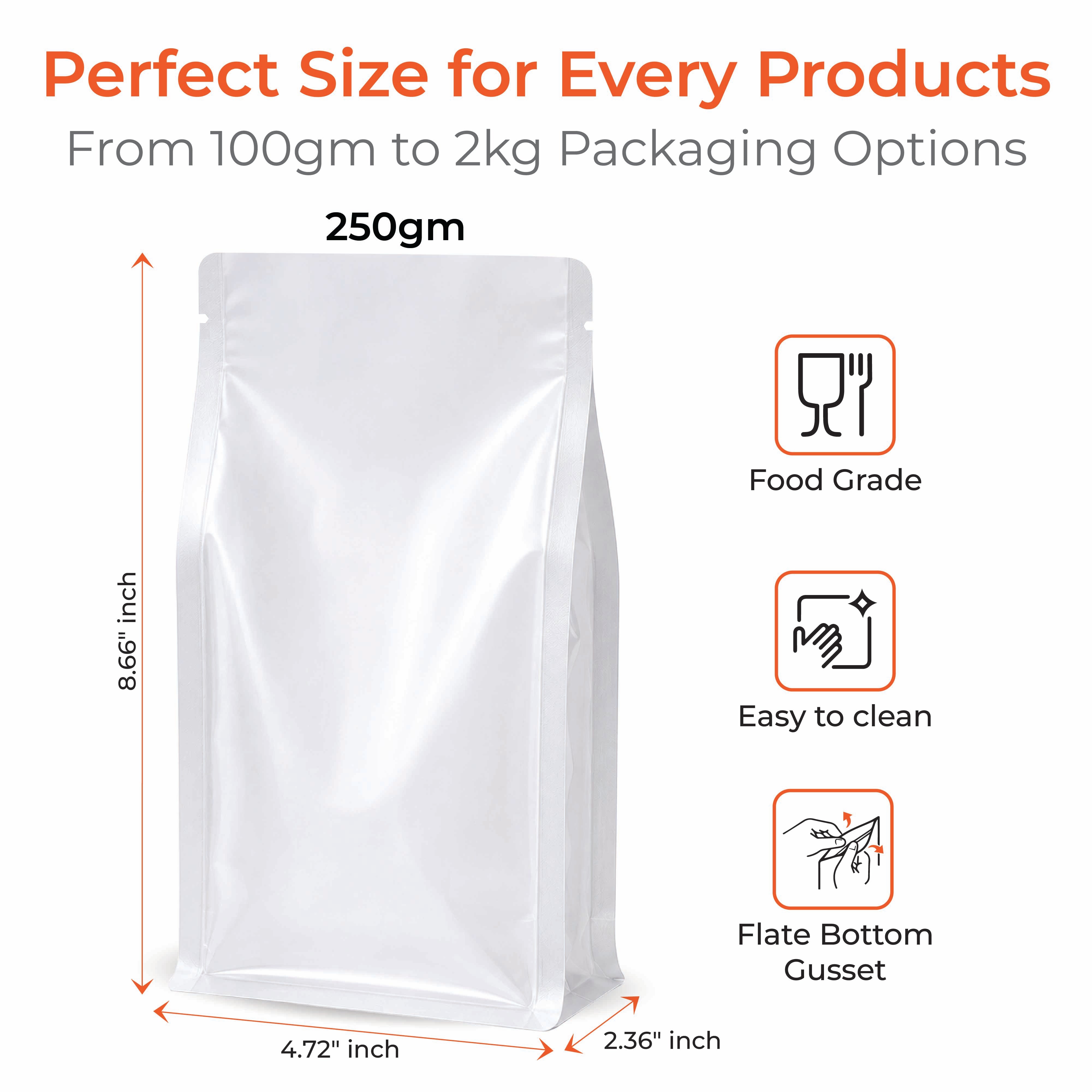 Transparent Flat Bottom Pouch
