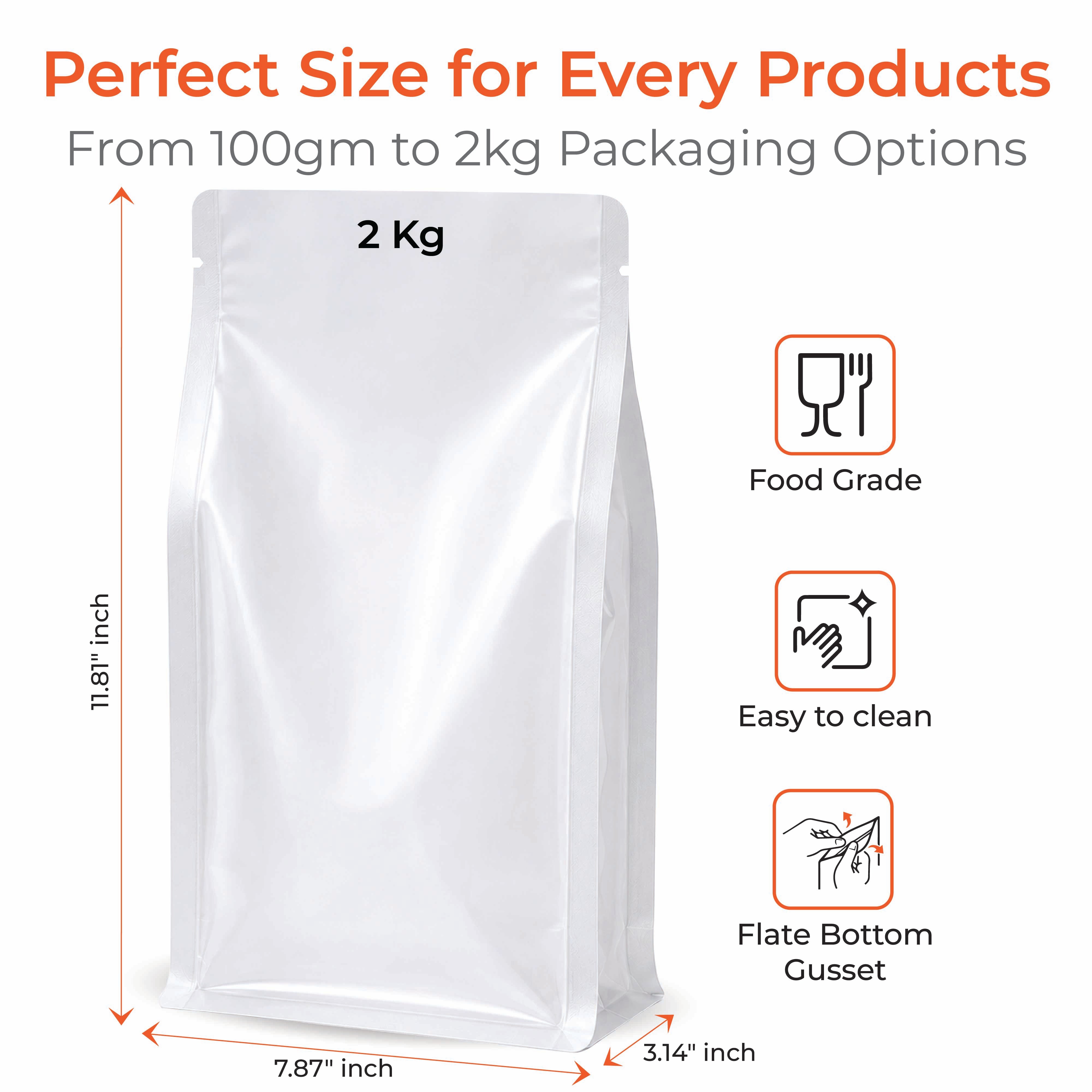 Transparent Flat Bottom Pouch