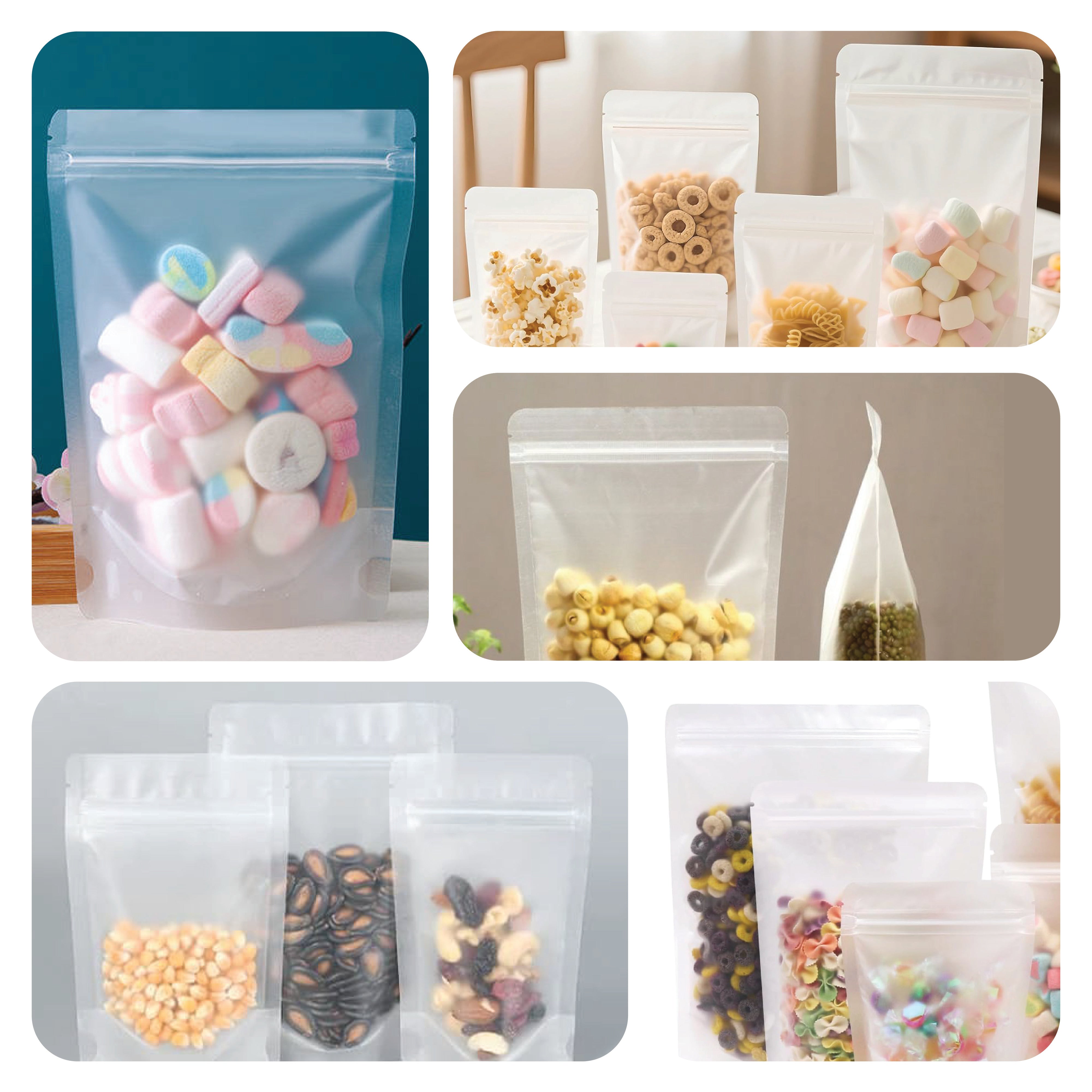 Frosted Translucent Stand Up Pouch with Zipper