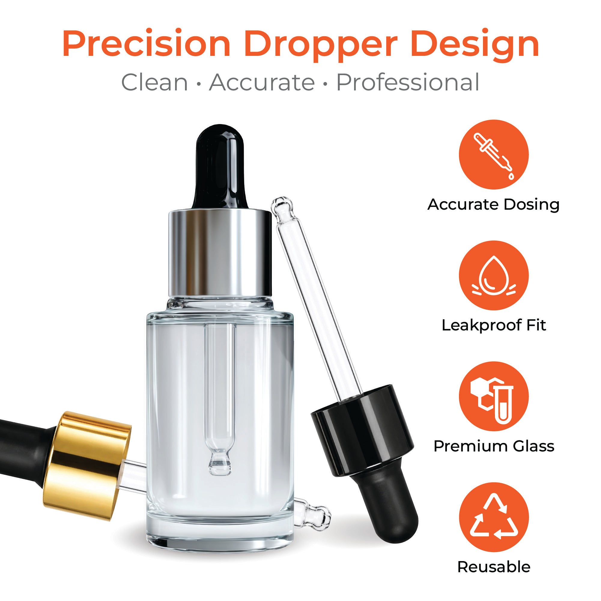Glass Dropper for 18mm Bottle