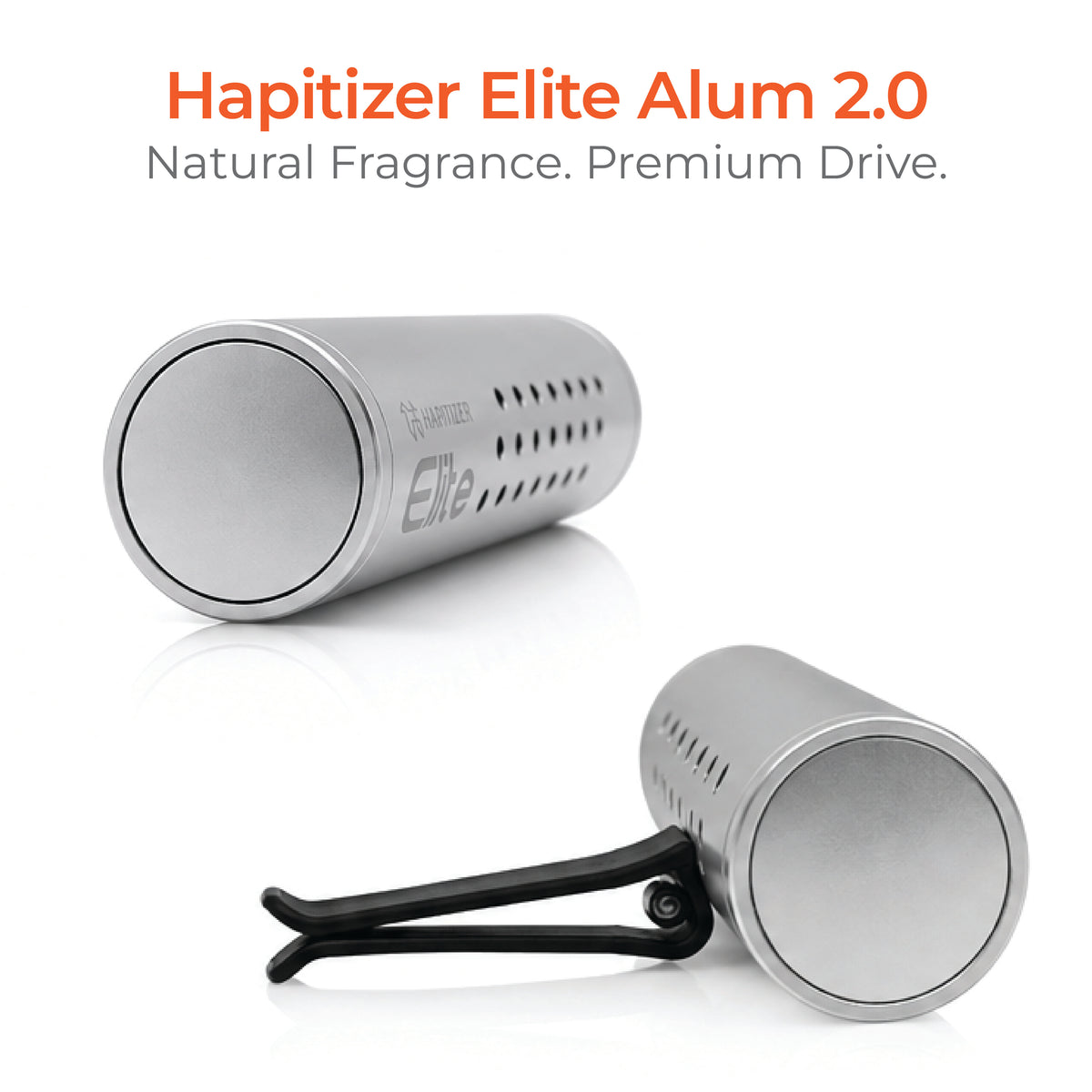 HAPITIZER Car Air freshener Aluminum Body, Silver