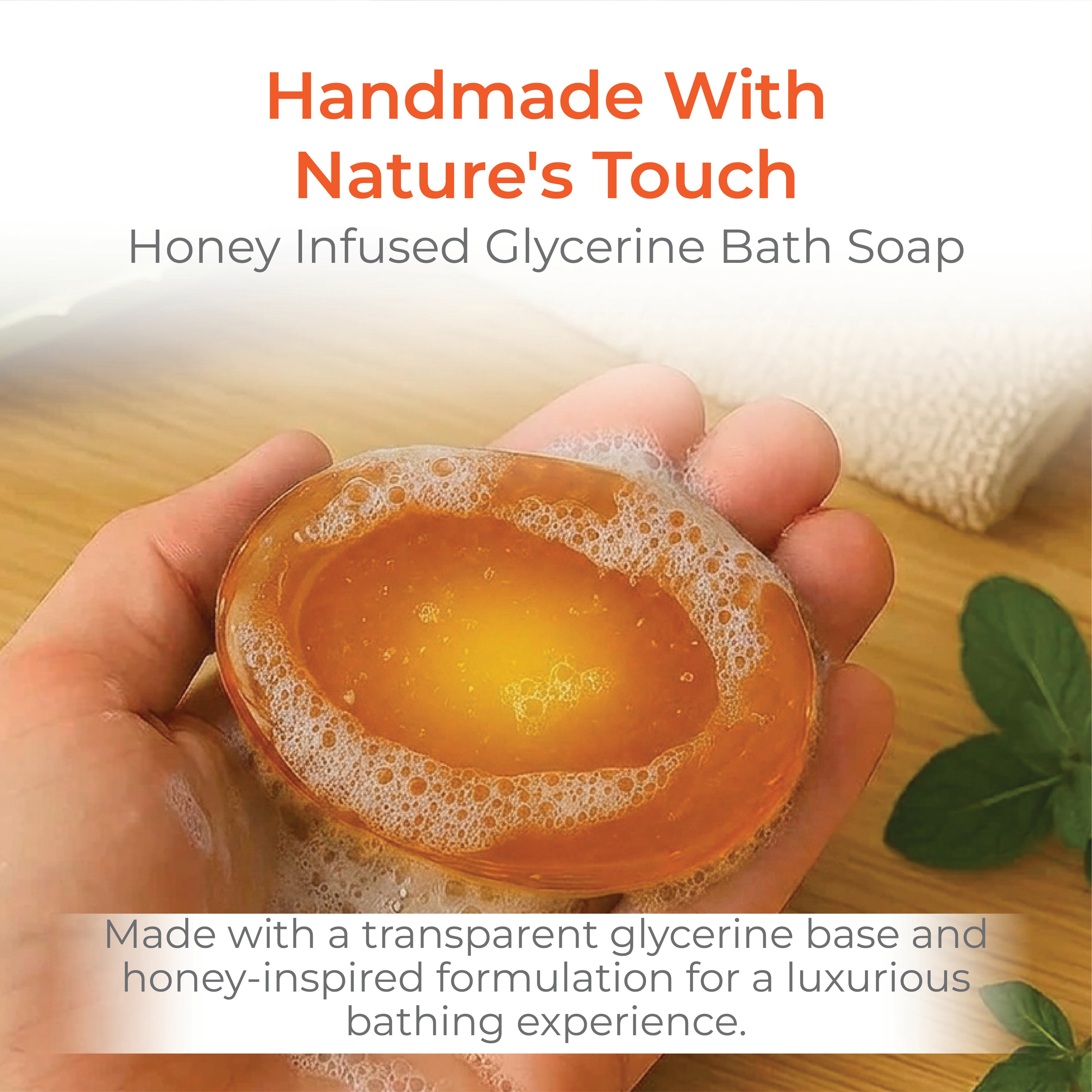 Honey Handmade Natural Glycerine Soap 100gm
