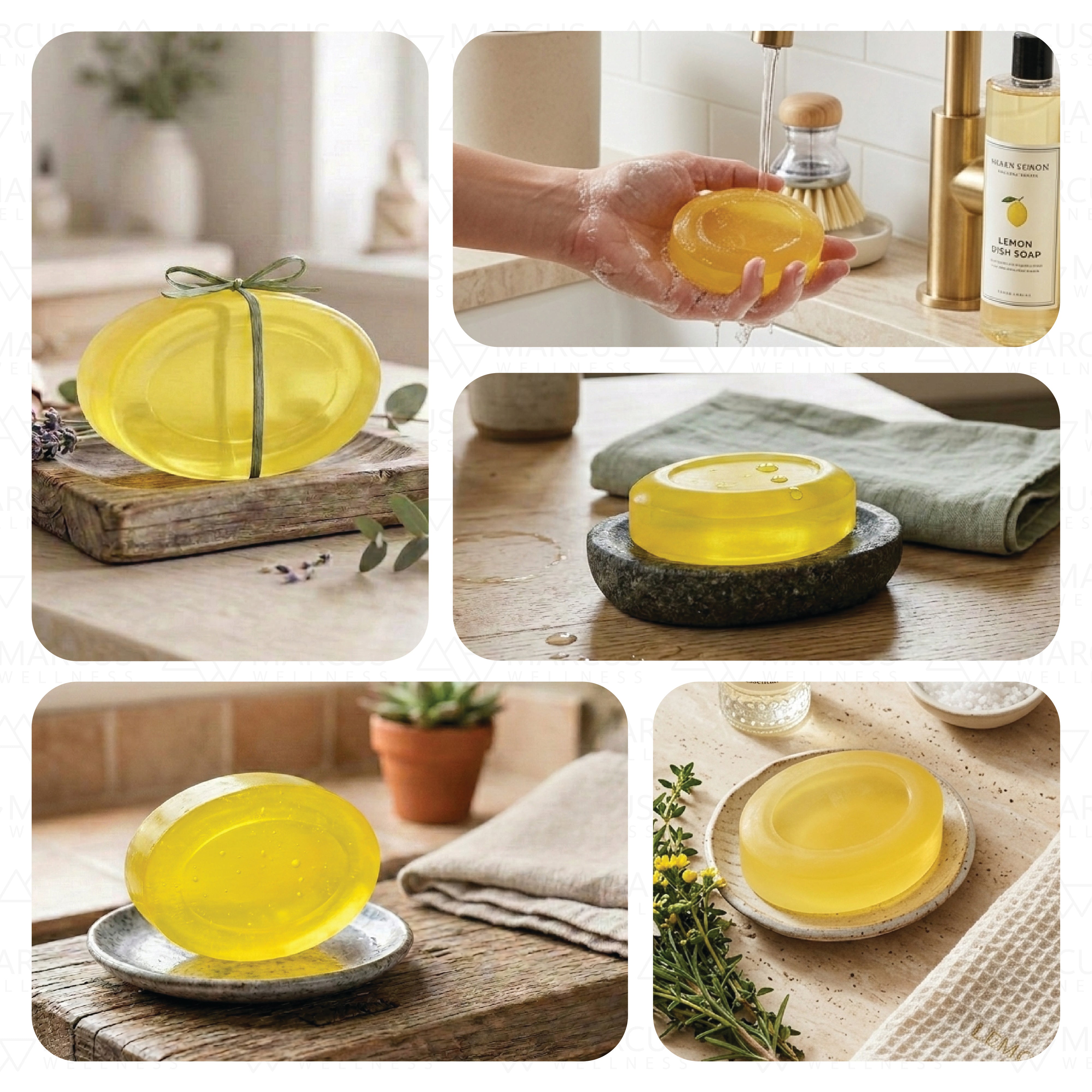 Lemon Handmade Natural Glycerine Soap 100gm