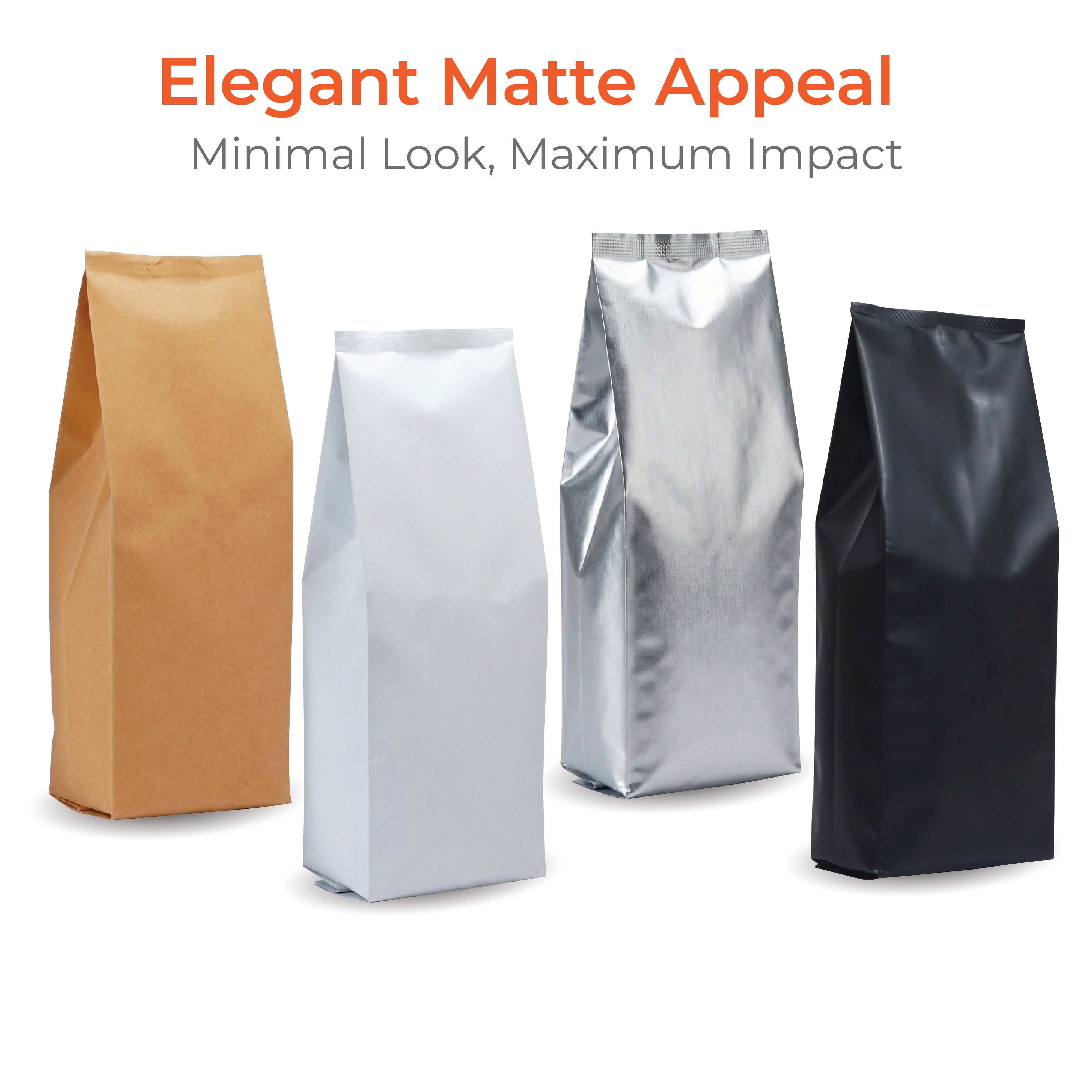 Matt Side Gusset Pouch for Packaging