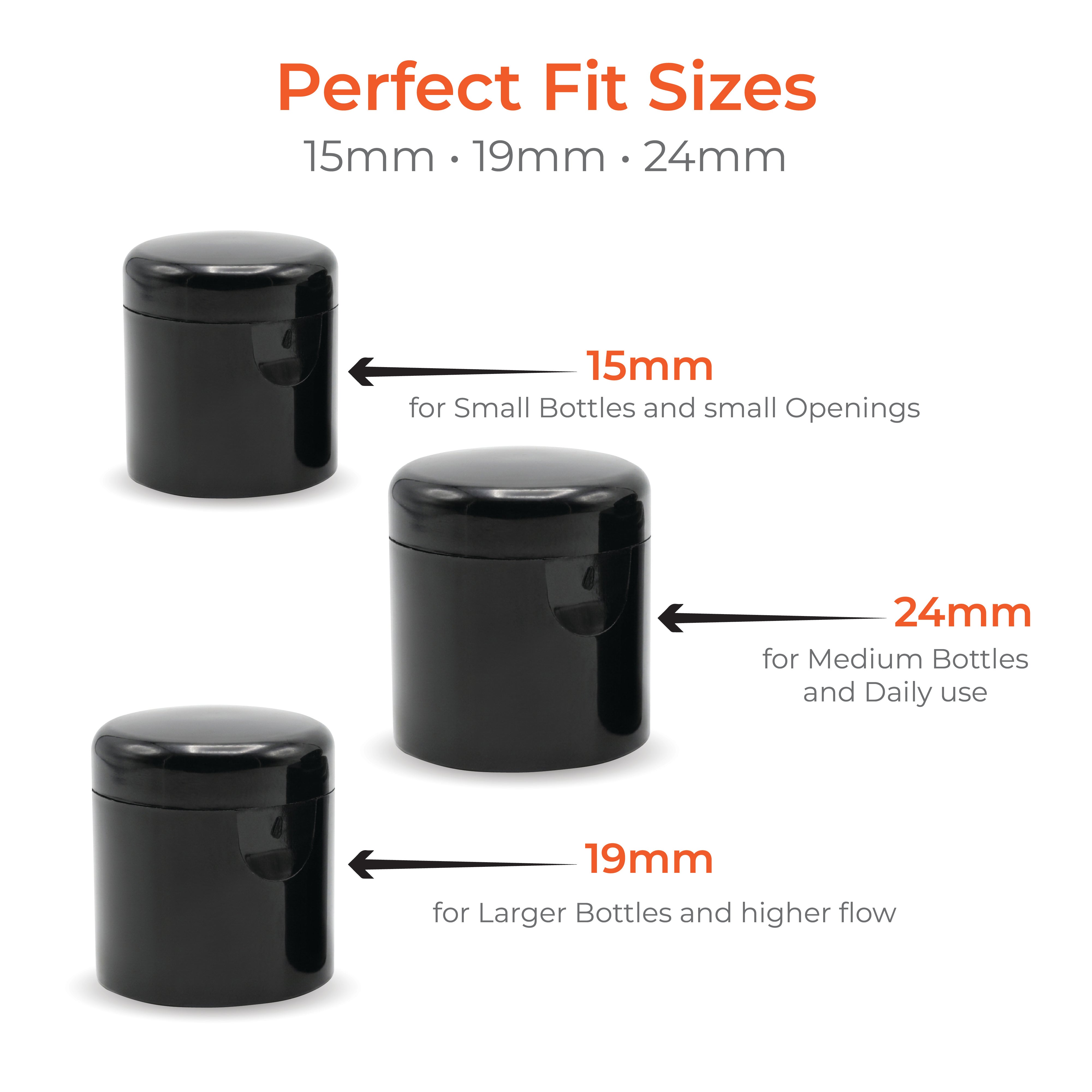 Black Flip Top Cap