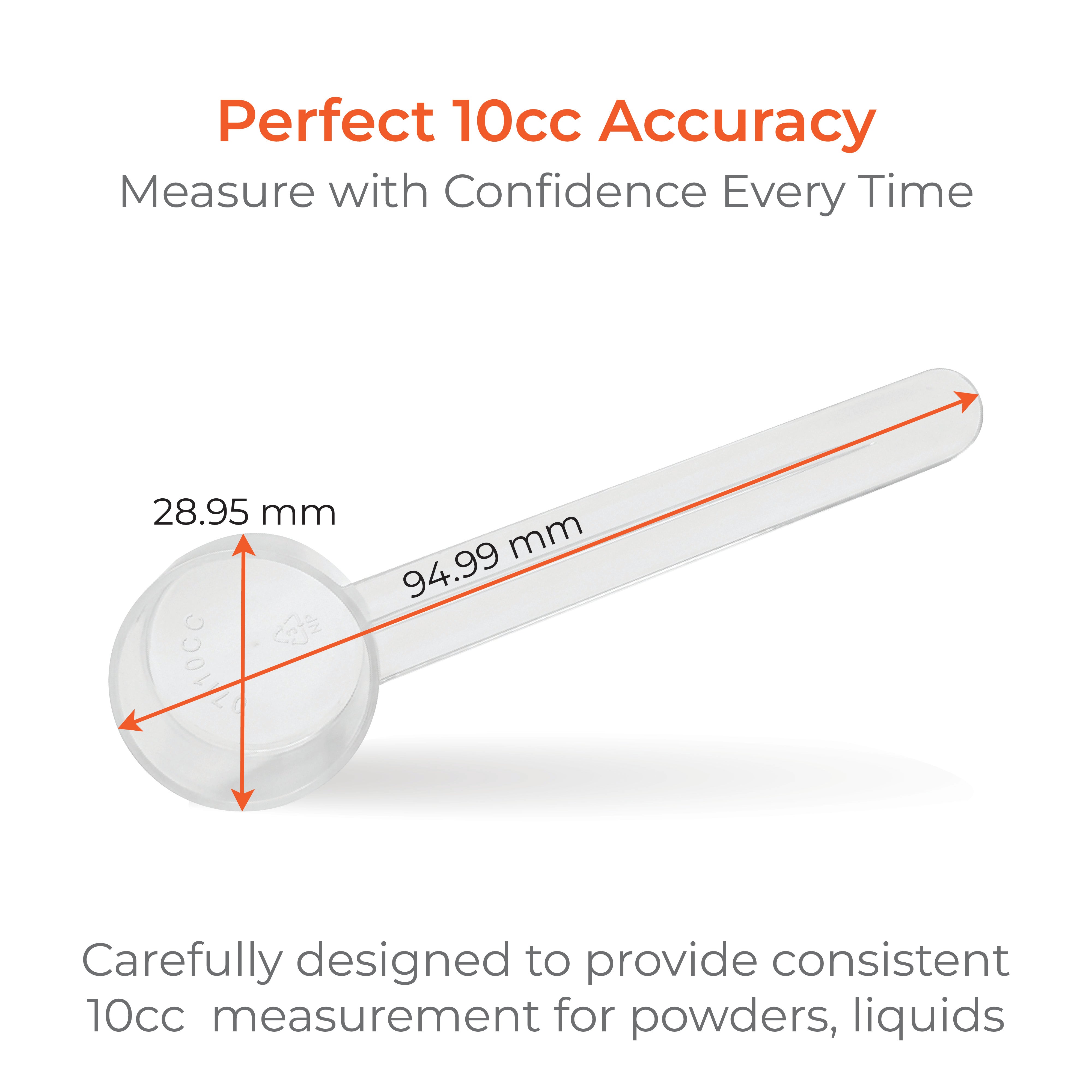 10ml Clear Plastic Measuring Scoop