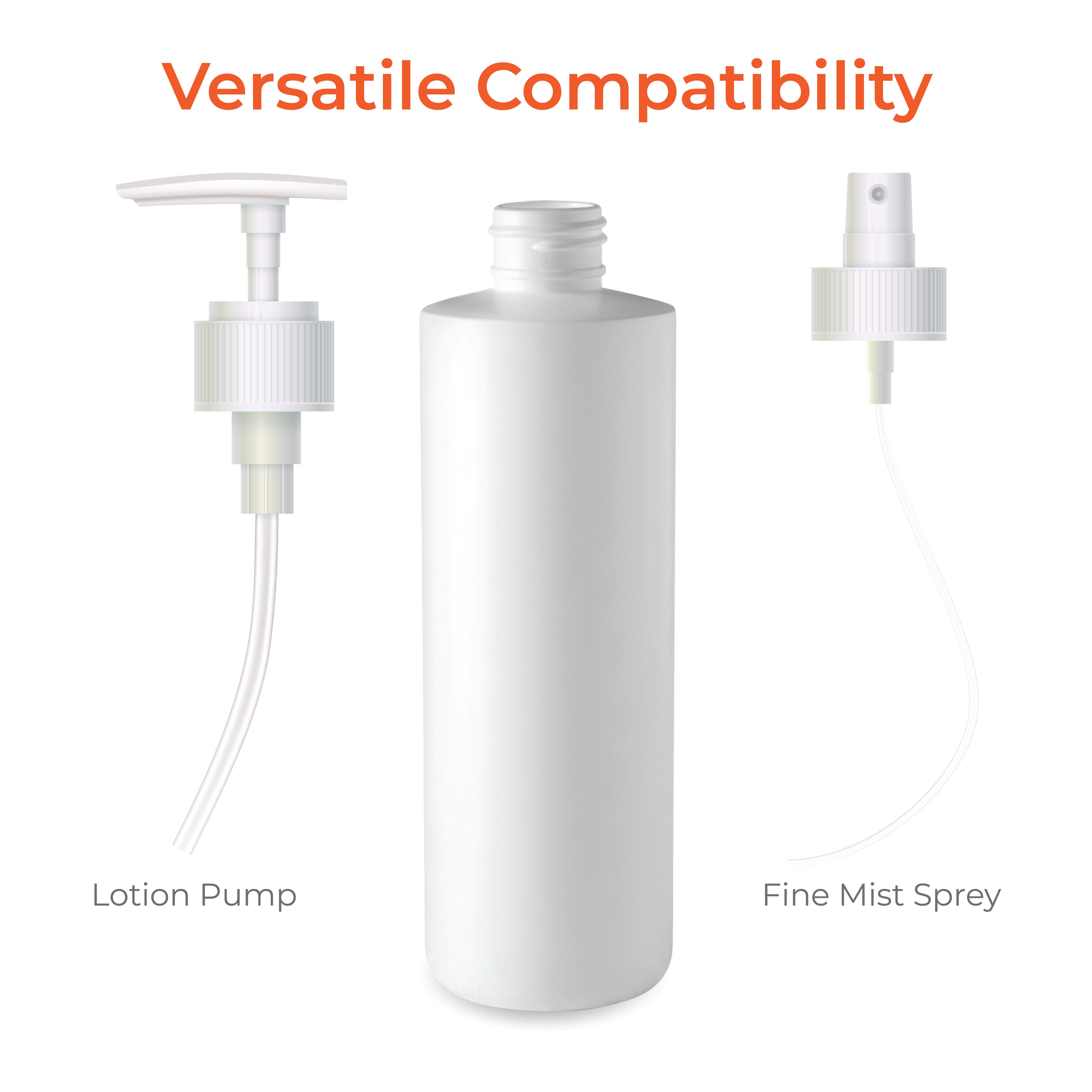 200ml Empty Milky White PET Plastic Bottle for Shampoo, Lotion & Serum Packaging