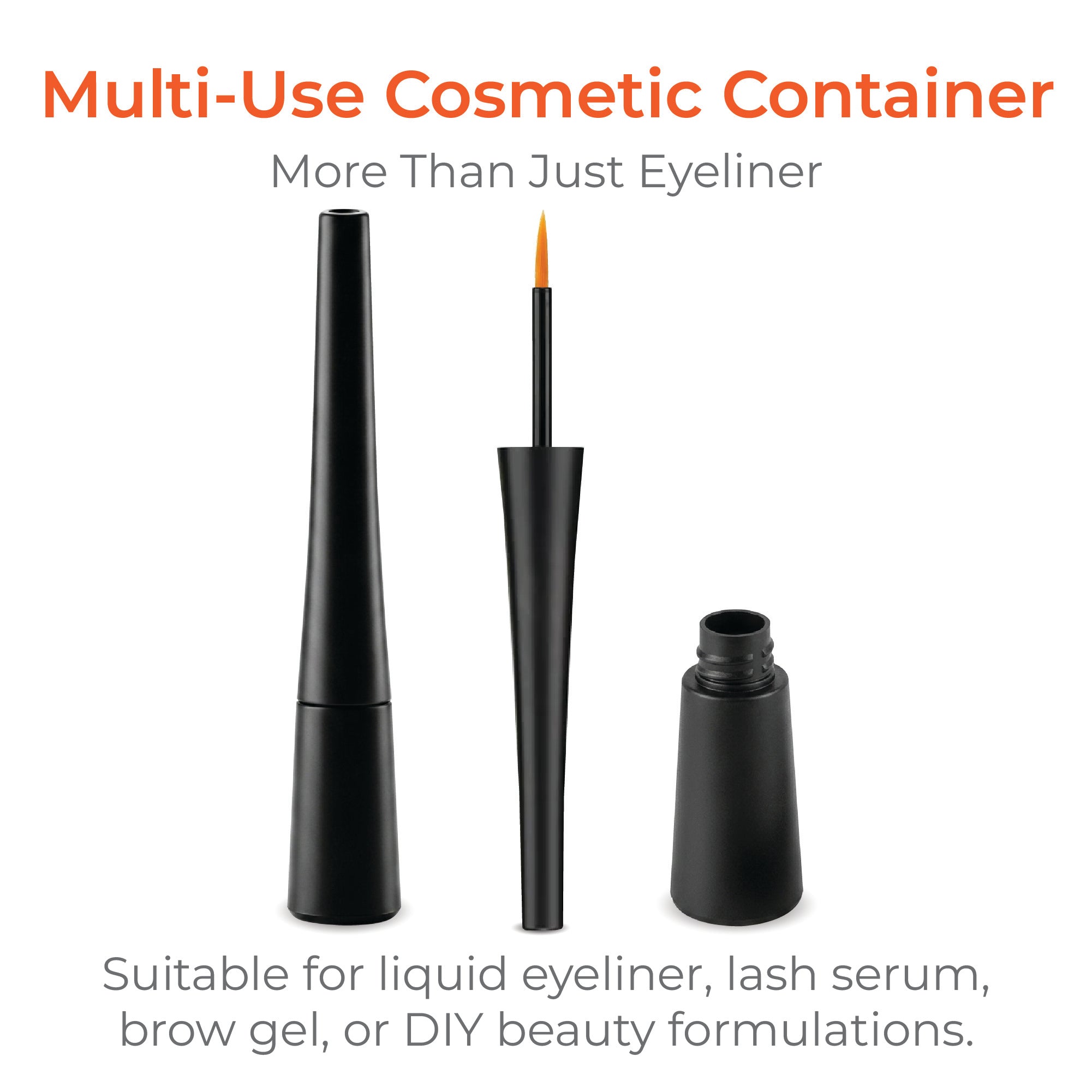 4ml Matte Black Eyeliner Container
