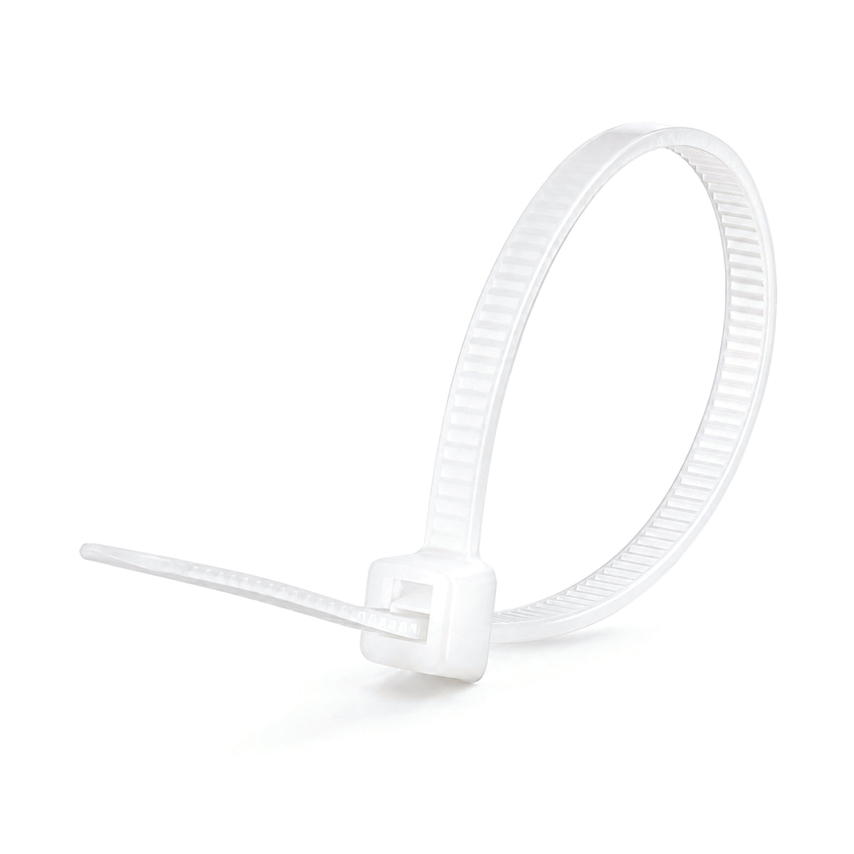 Nylon Self Locking Cable Ties / Zip Ties (White) 100mm - 4 Inch
