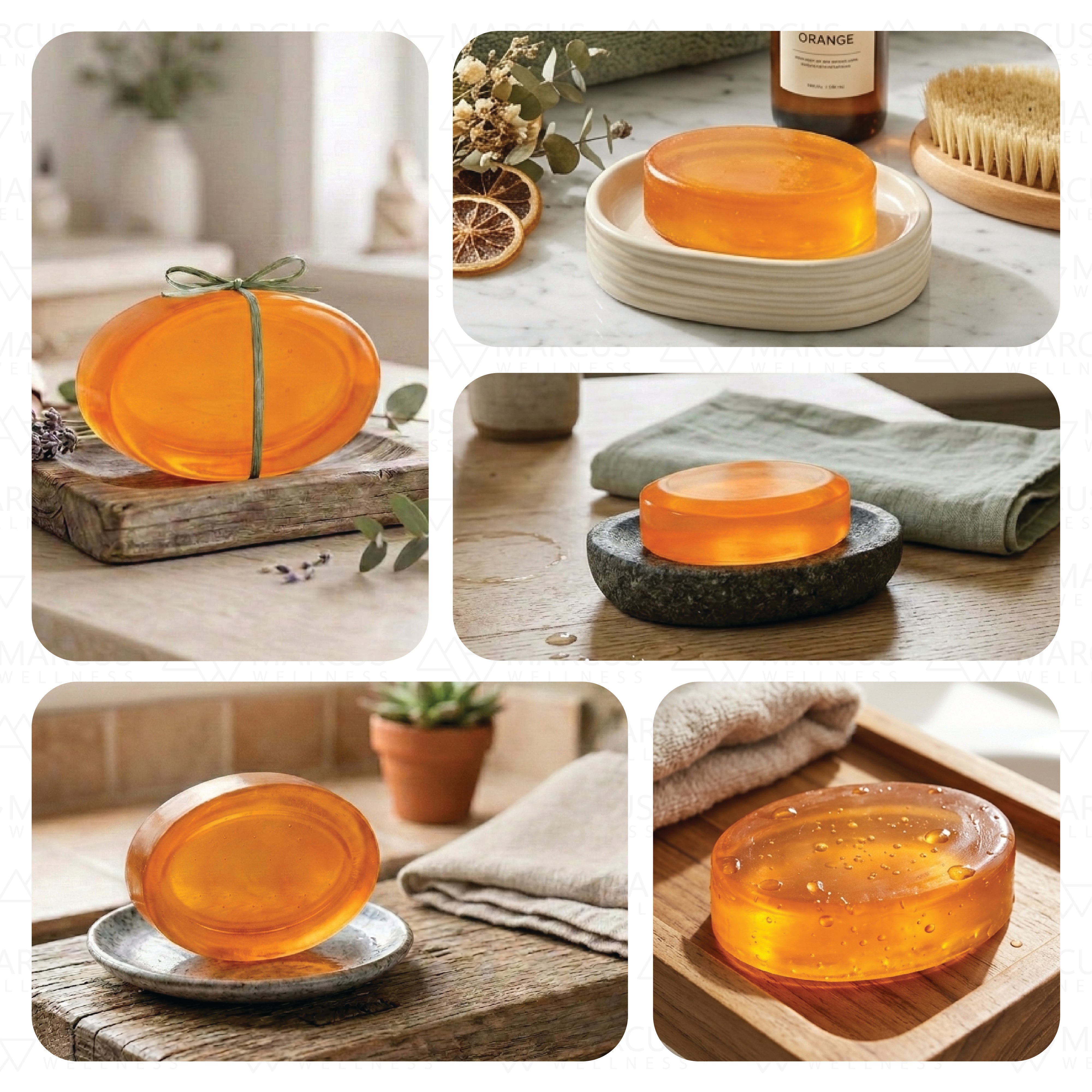 Orange Handmade Natural Glycerine Soap 100gm