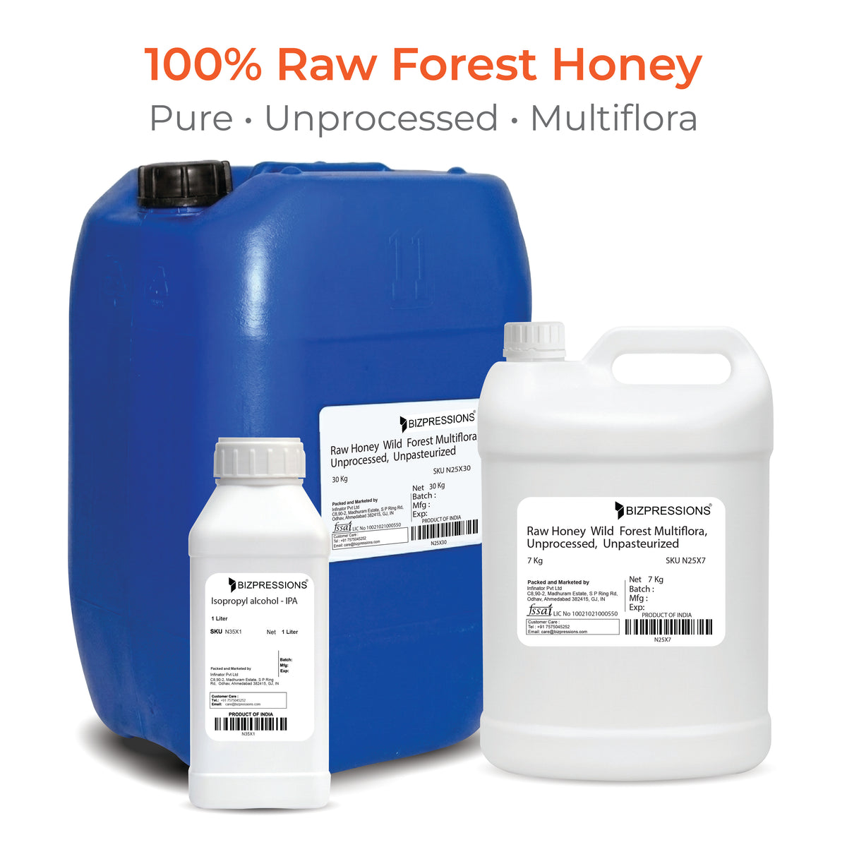 Raw Honey | Wild / Forest | Multiflora, Unprocessed, Unpasteurized