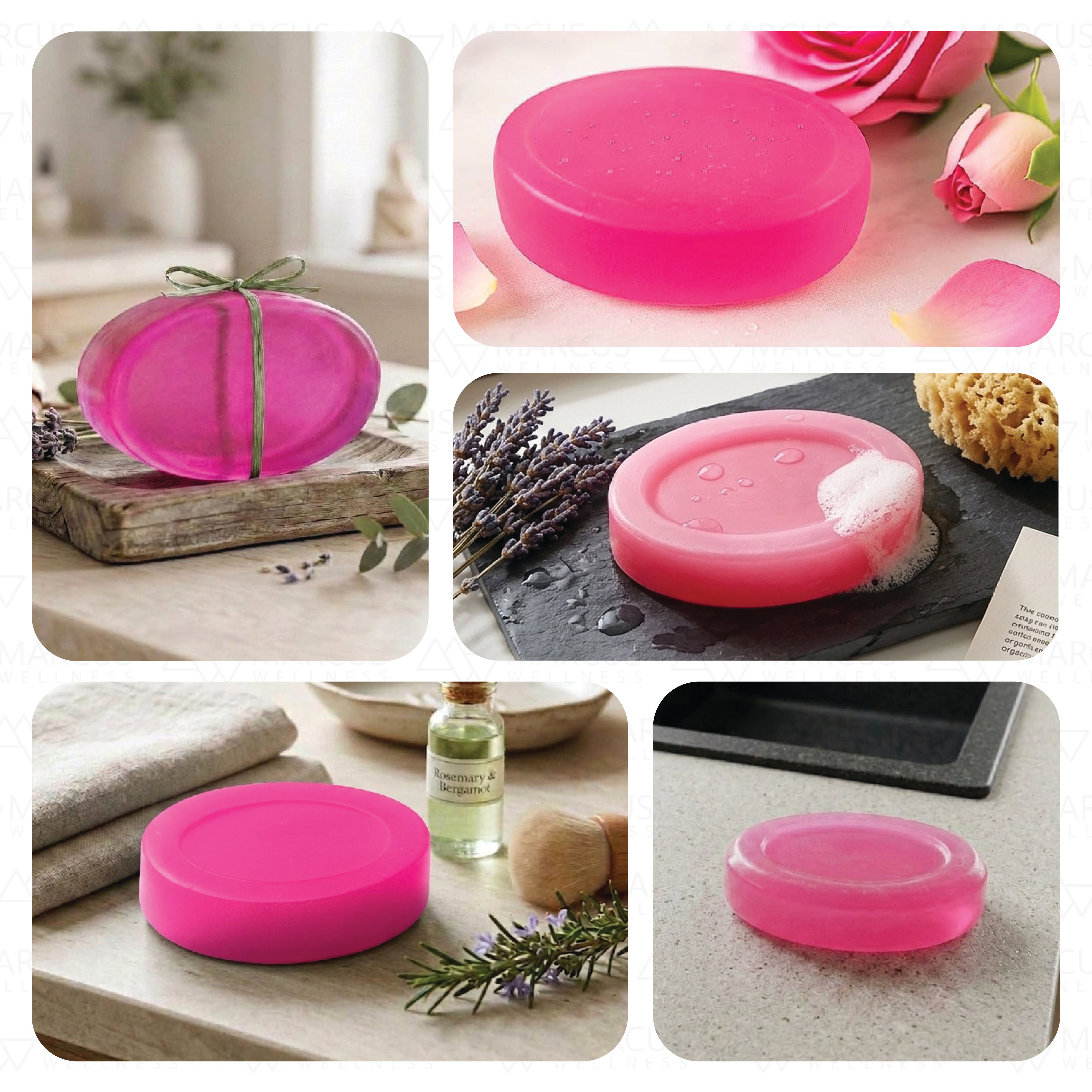 Rose Handmade Natural Glycerine Soap 100gm