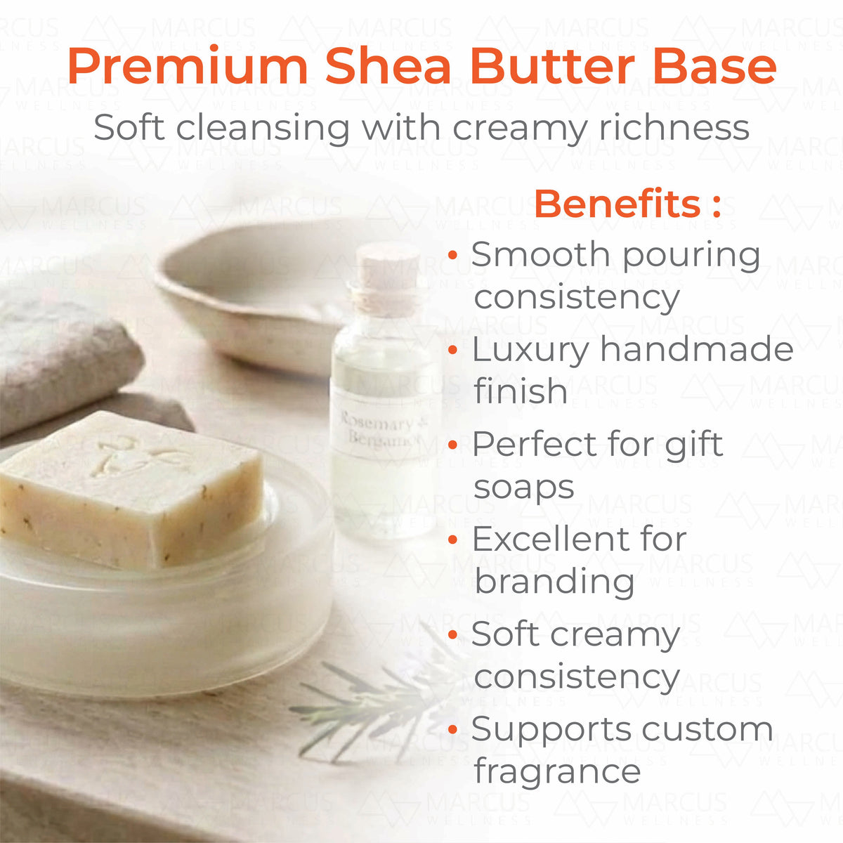 Marcus Wellness Shea Butter Soap Base