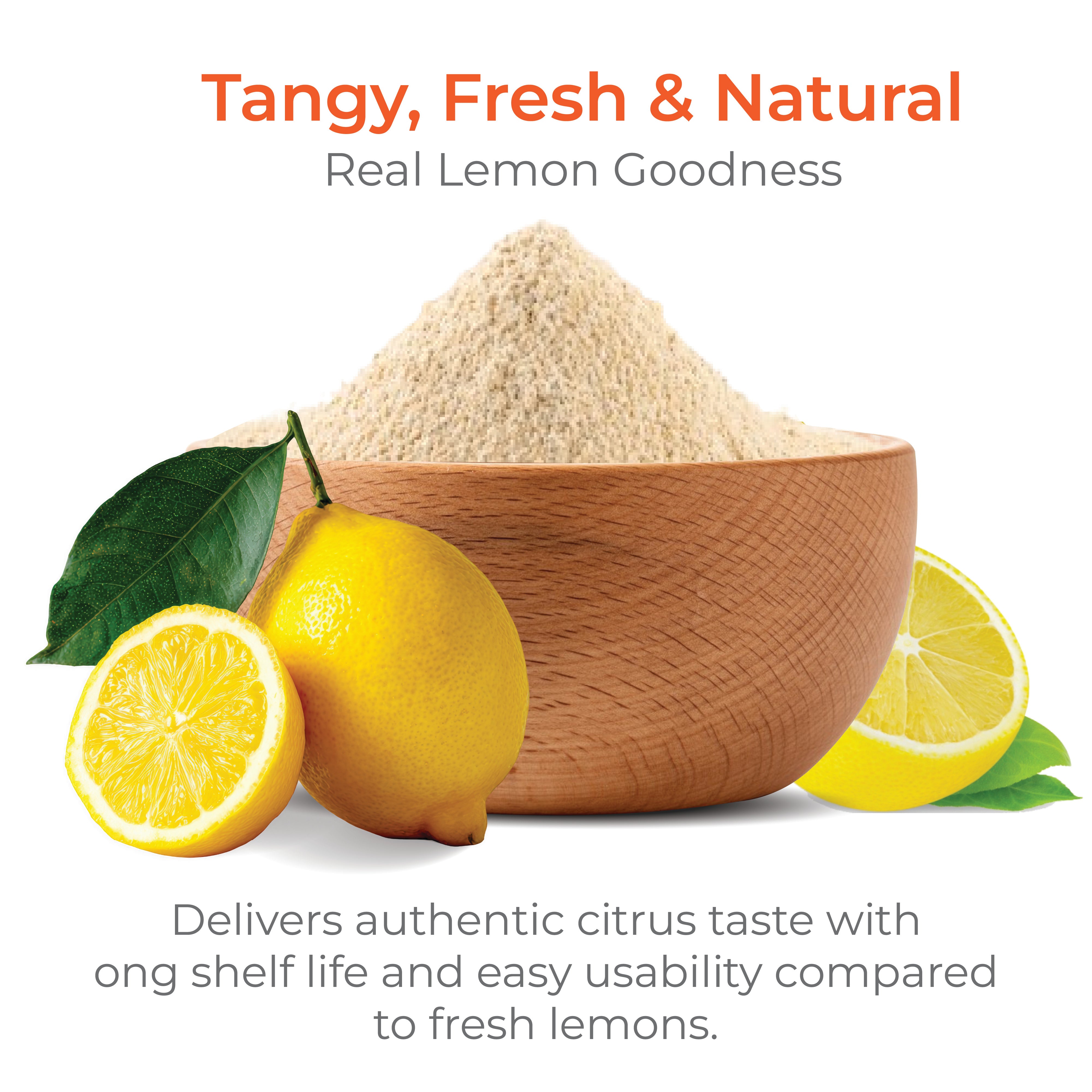 Spray Dried Lemon Powder for Food and Beverage Use