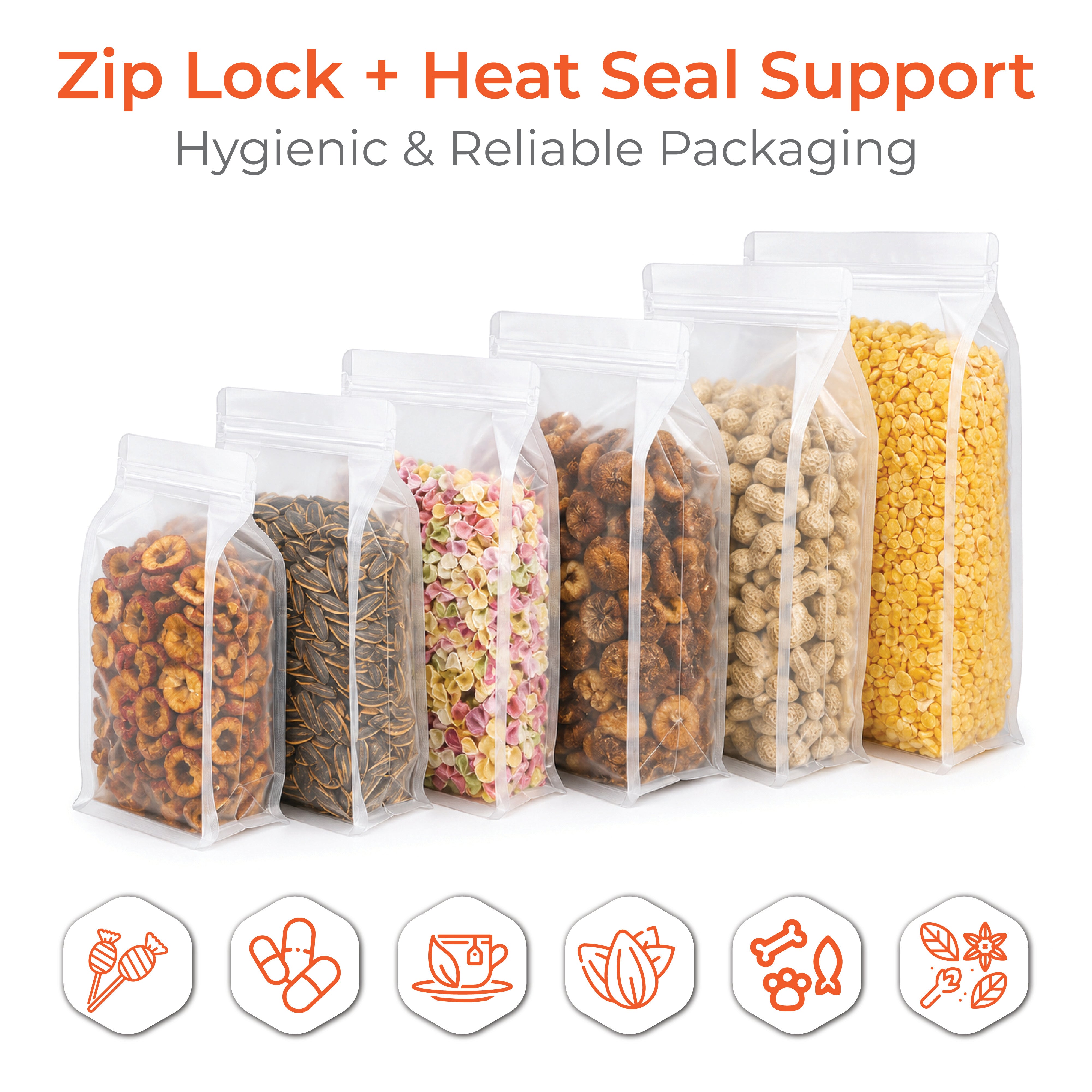 Transparent Flat Bottom Pouch
