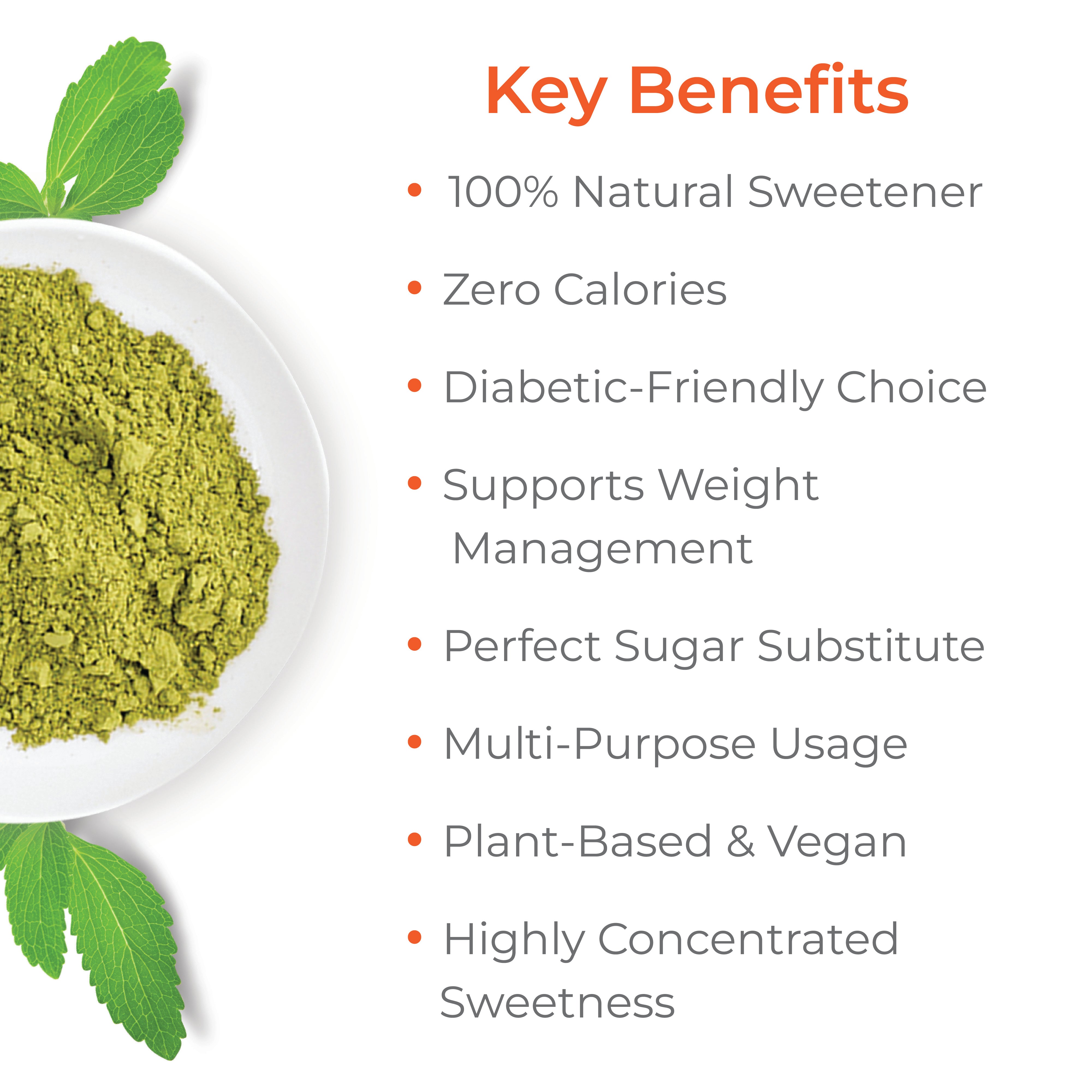 Stevia Leaves Powder Natural Sugar Substitute