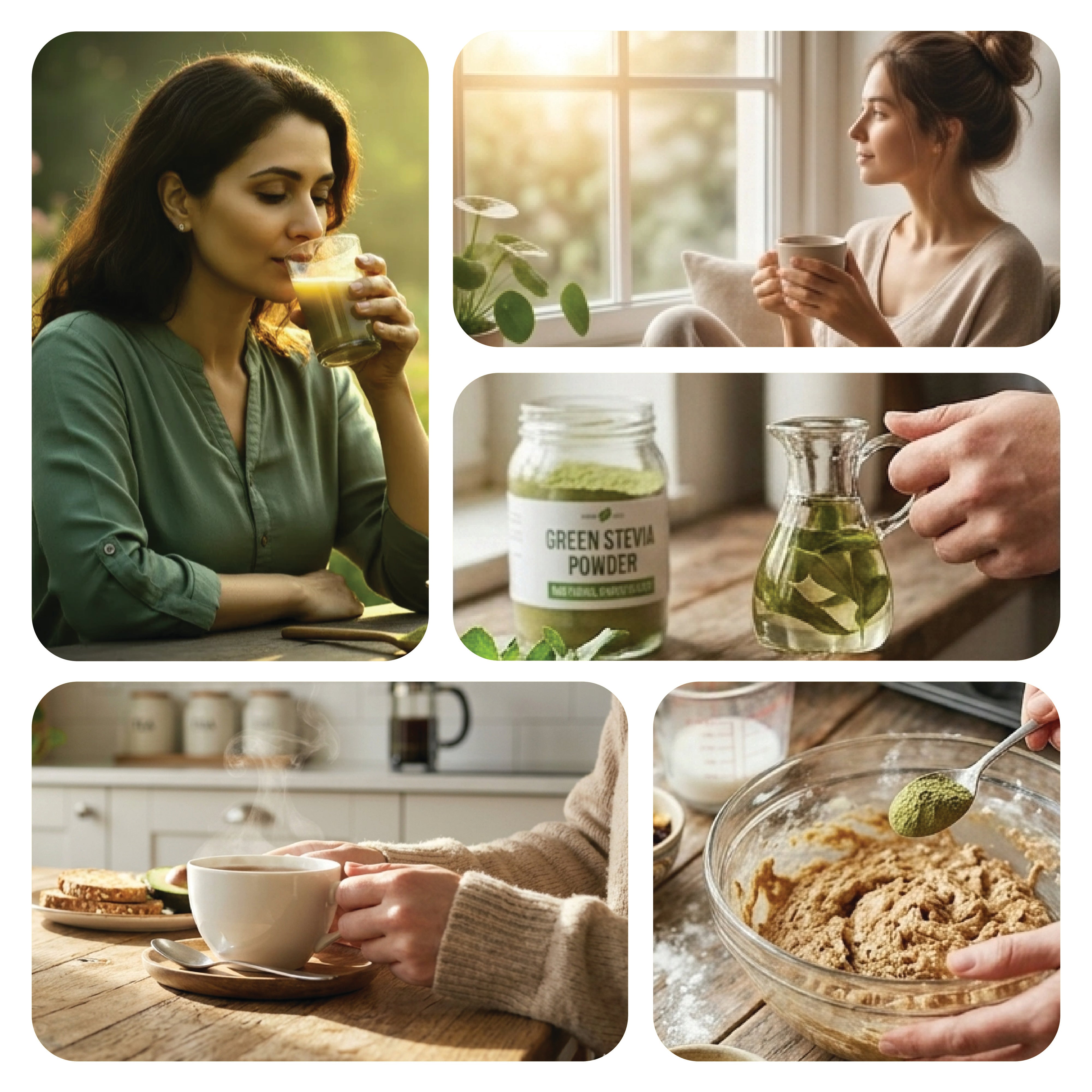 Stevia Leaves Powder Natural Sugar Substitute
