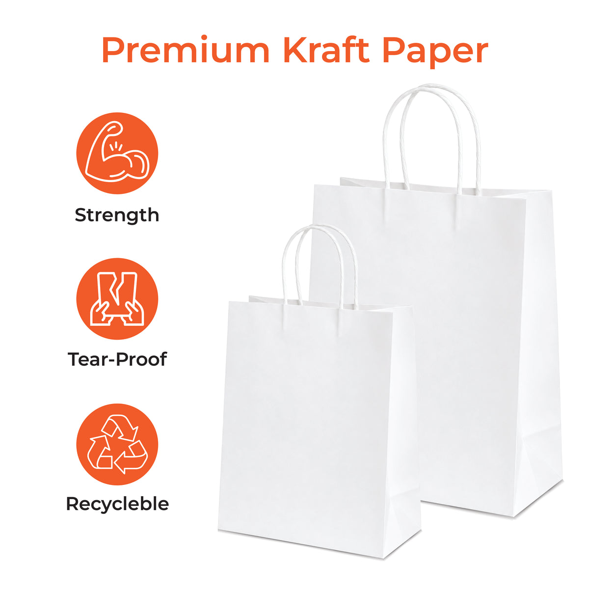 White Craft Paper Bag