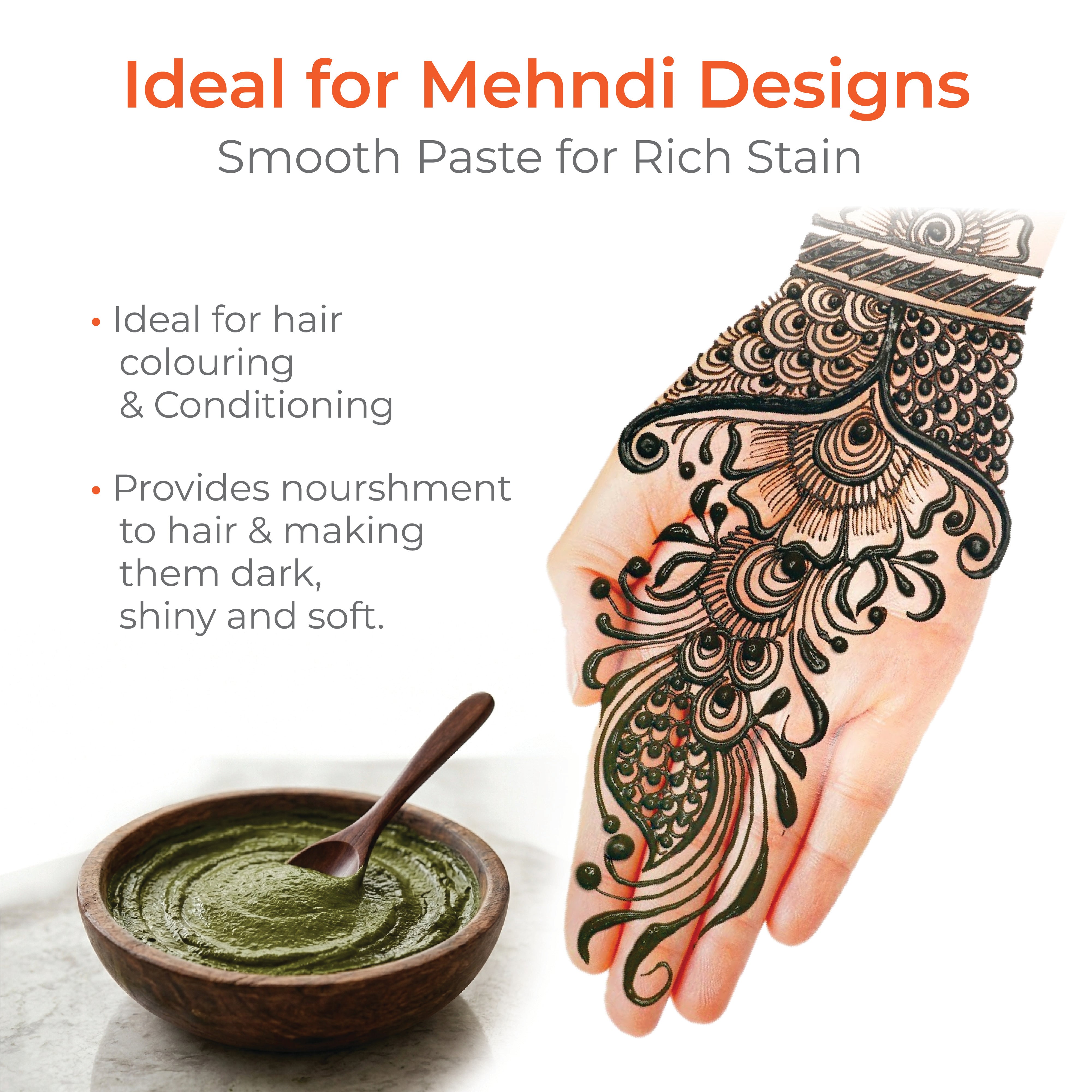 Whole Henna Leaves for Hair and Herbal Use 
