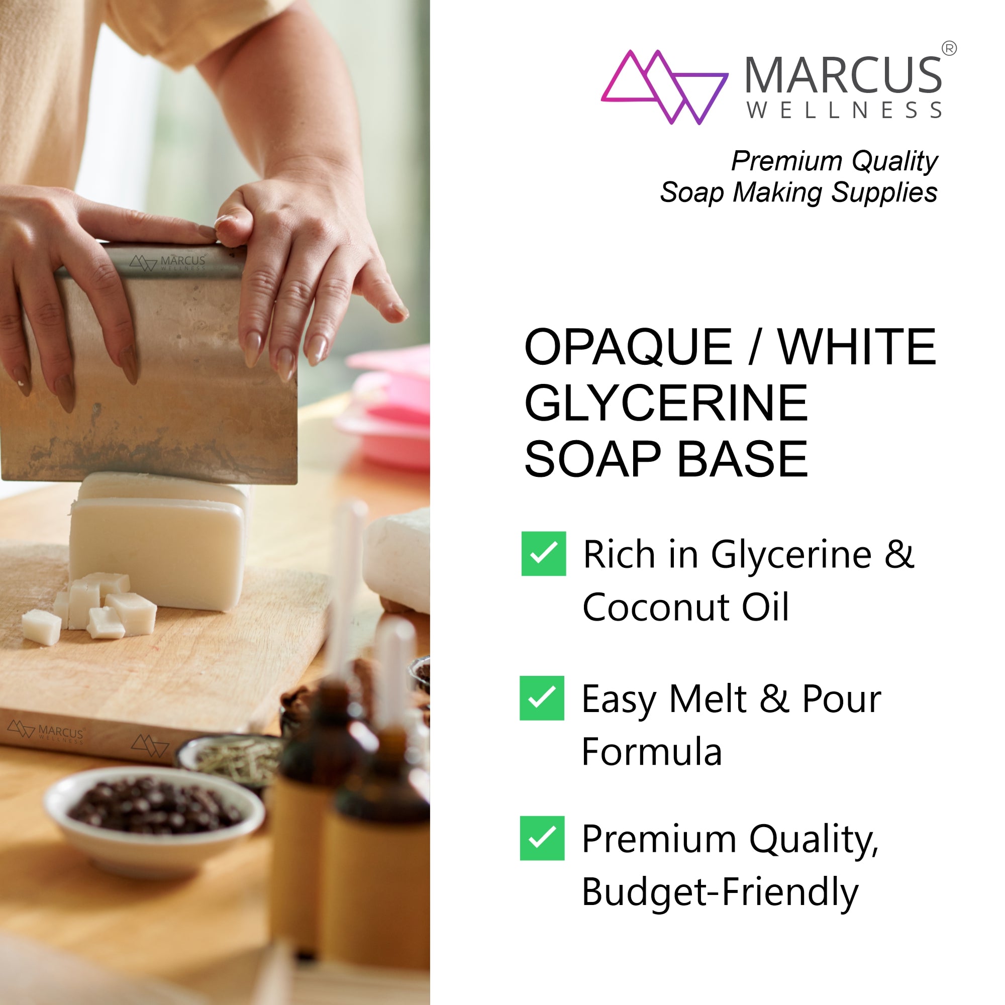 Marcus Wellness Opaque White Soap Base
