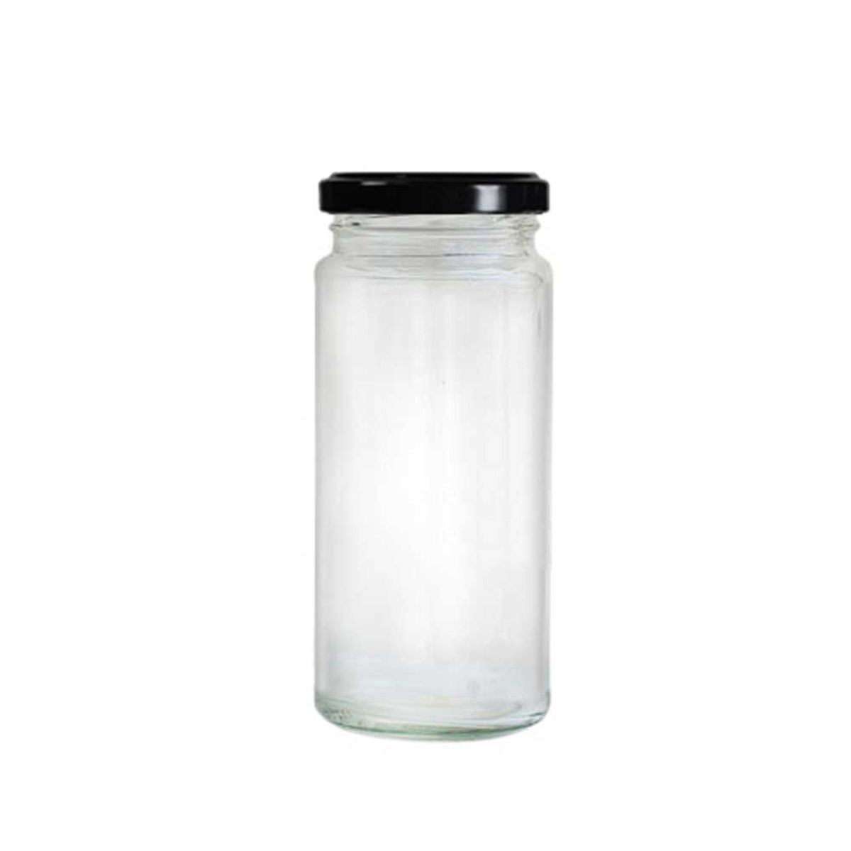 250ml Bamboo Glass Jar with 53mm Lug Cap