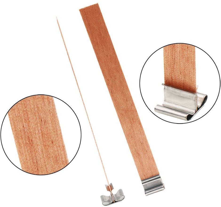 Wooden Candle Wick With Iron Stand Sustainer for Candle Making