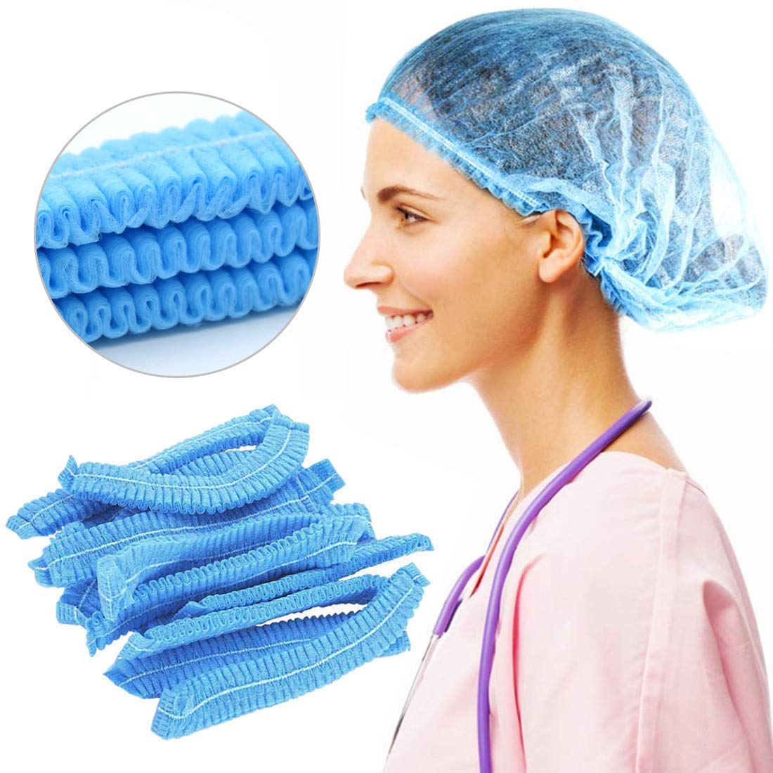 Disposable Non-Woven Bouffant Hair Nets