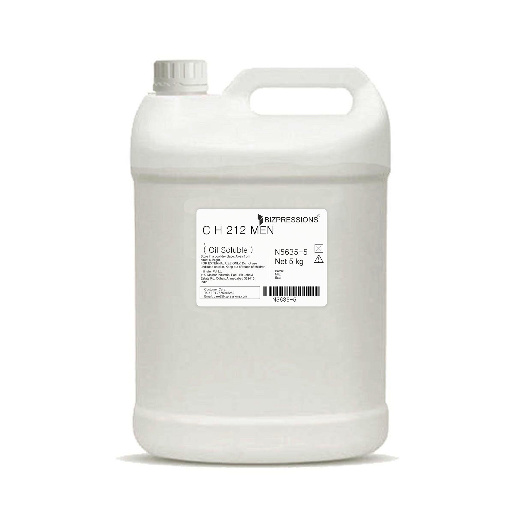 C H 212 MEN - Fragrance ( Oil Soluble ) - 5 kg