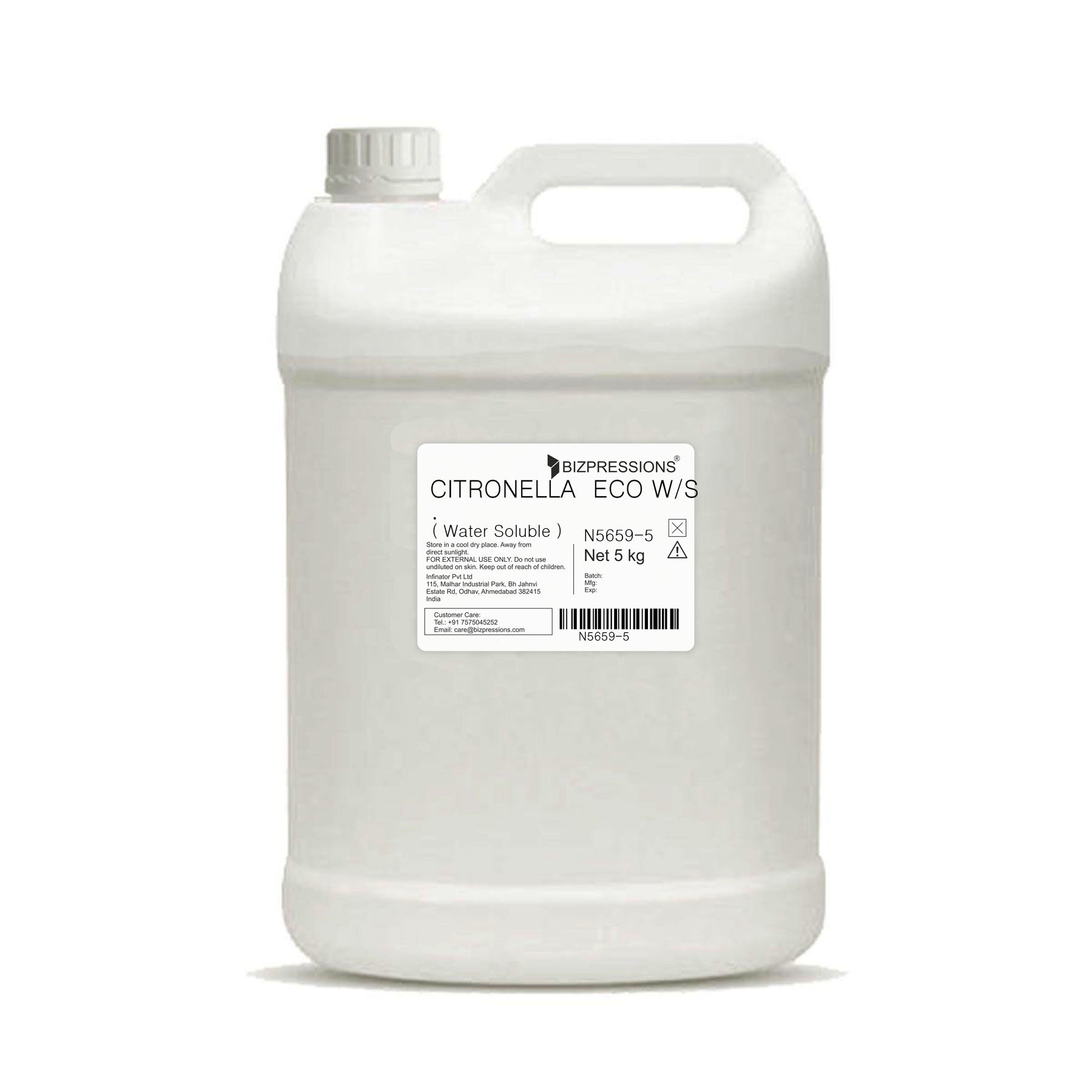 CITRONELLA ECO W/S - Fragrance ( Water Soluble ) - 5 kg