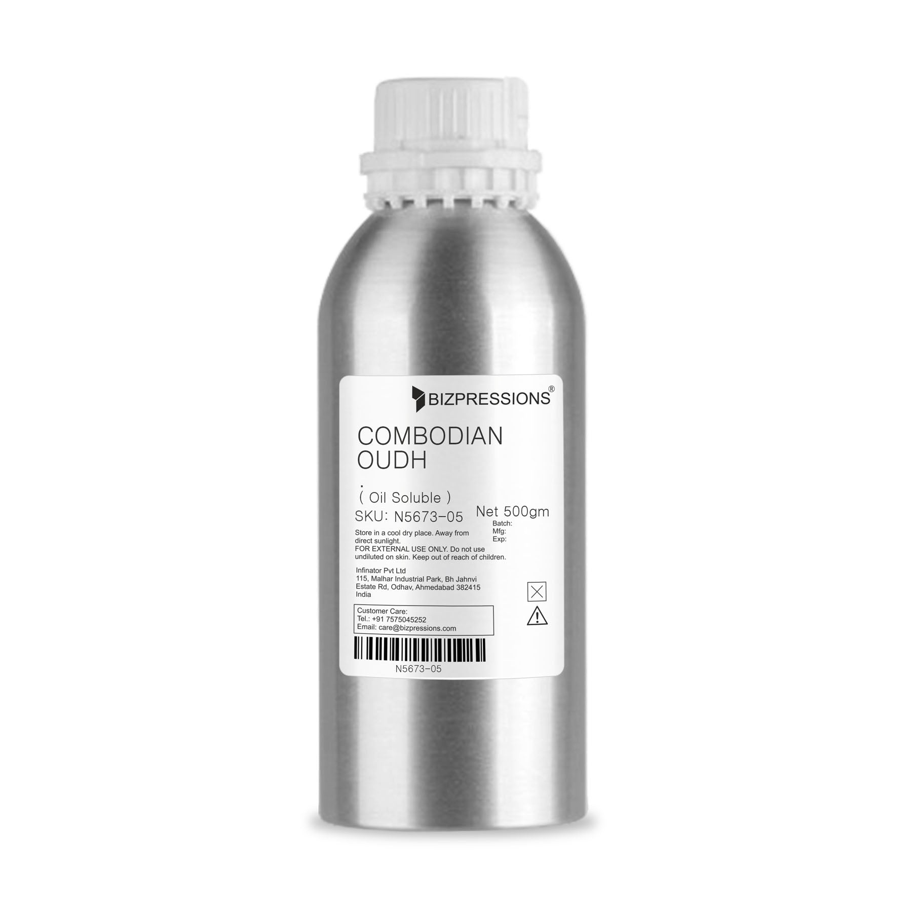 COMBODIAN OUDH - Fragrance ( Oil Soluble ) - 500 gm