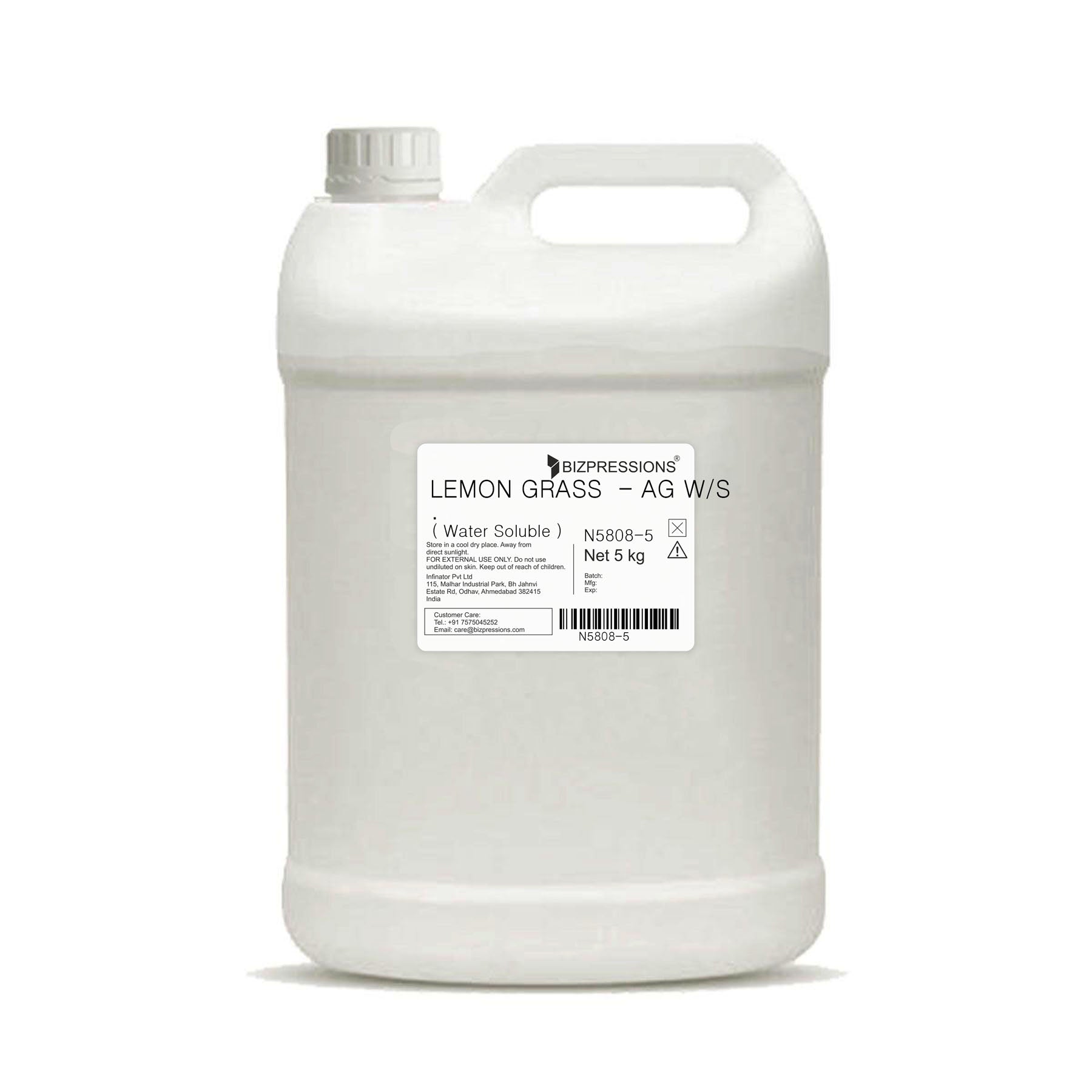 LEMON GRASS - AG. W/S - Fragrance ( Water Soluble ) - 5 kg