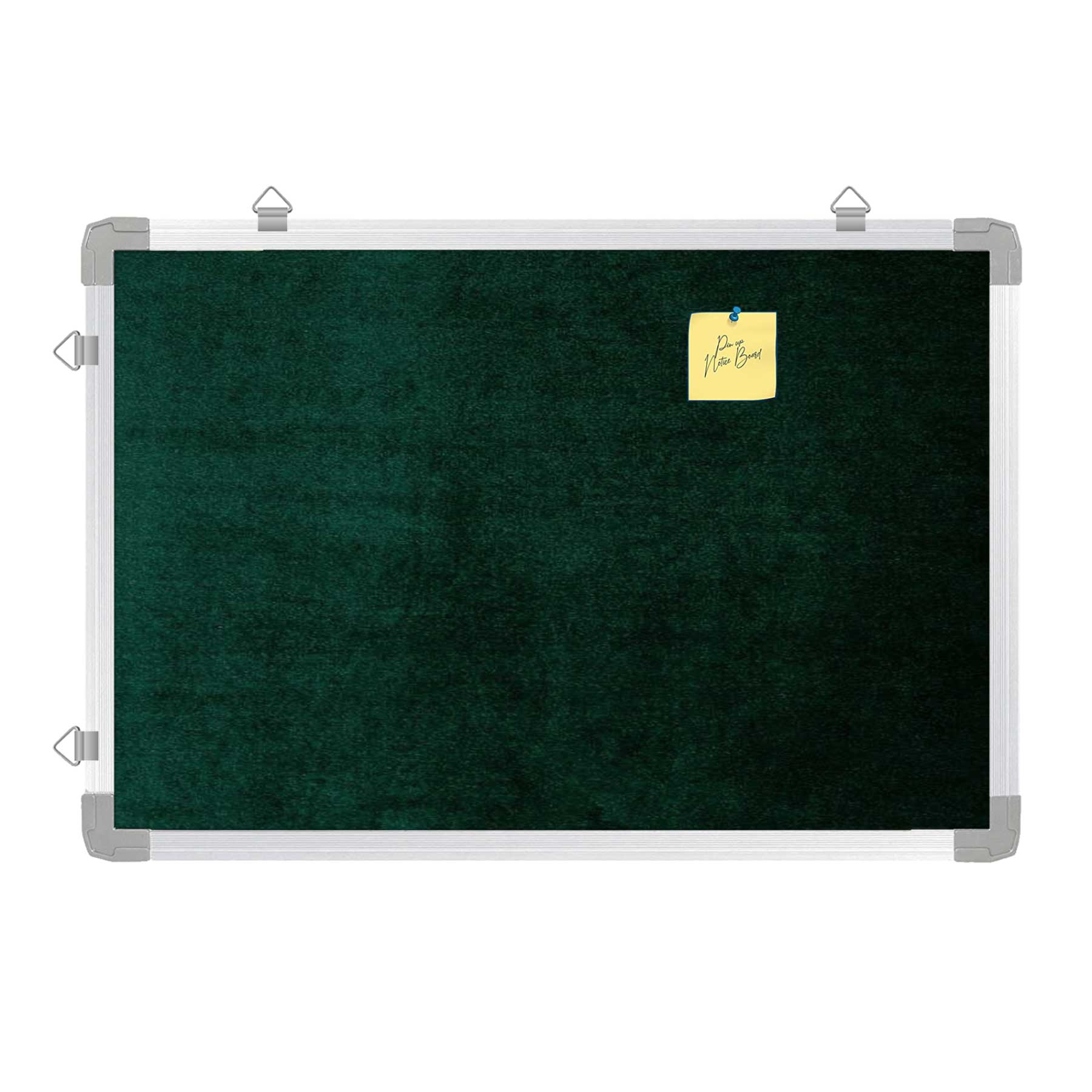 Green Velvet Notice Pin-up Board