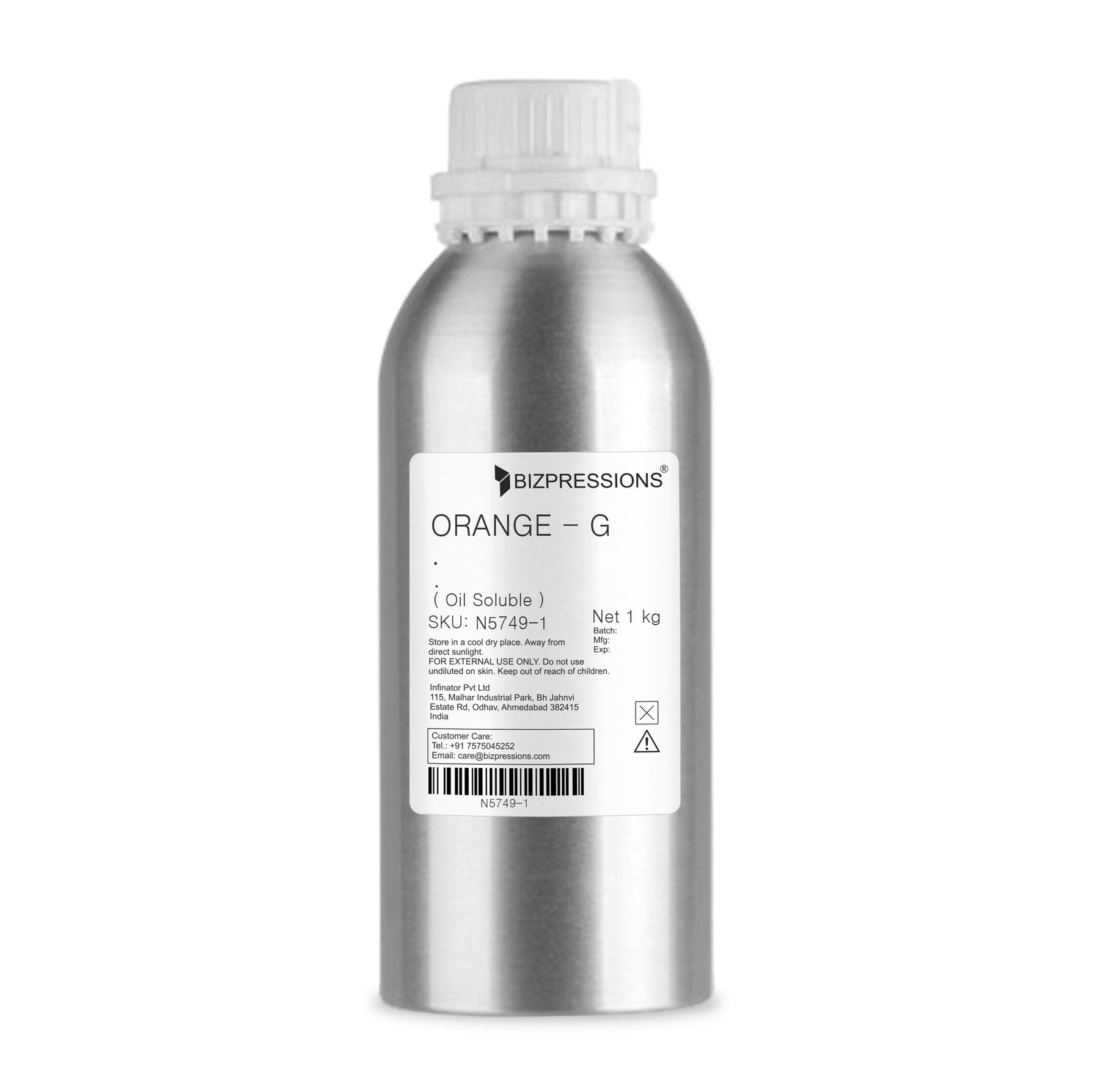 ORANGE - G - Fragrance ( Oil Soluble ) 1 kg