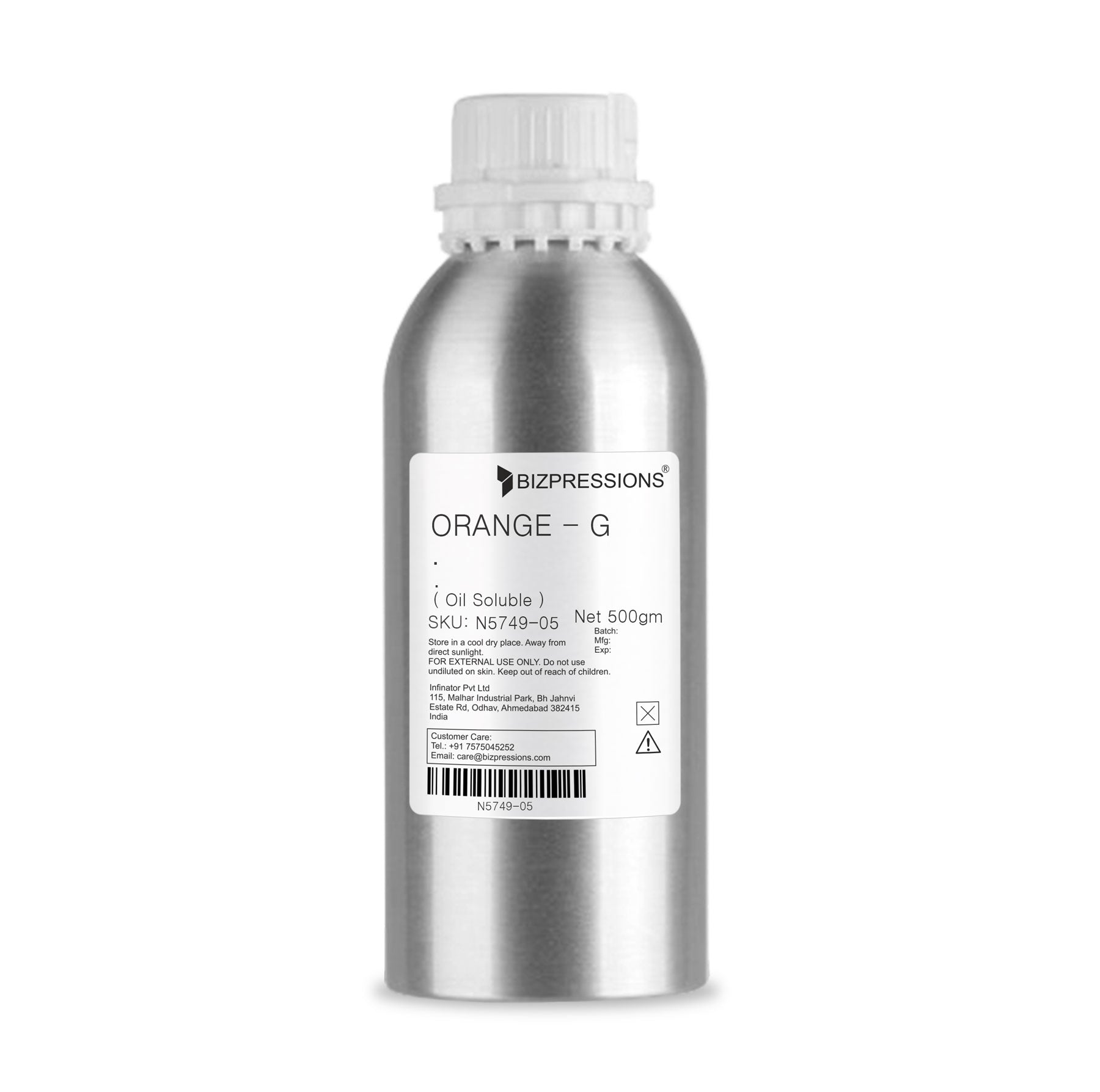 ORANGE - G - Fragrance ( Oil Soluble ) 500 gm
