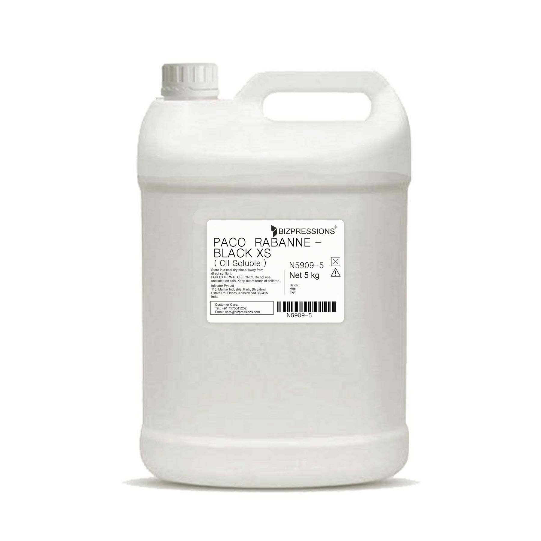 PACO RABANNE - BLACK XS - Fragrance ( Oil Soluble ) - 5 kg