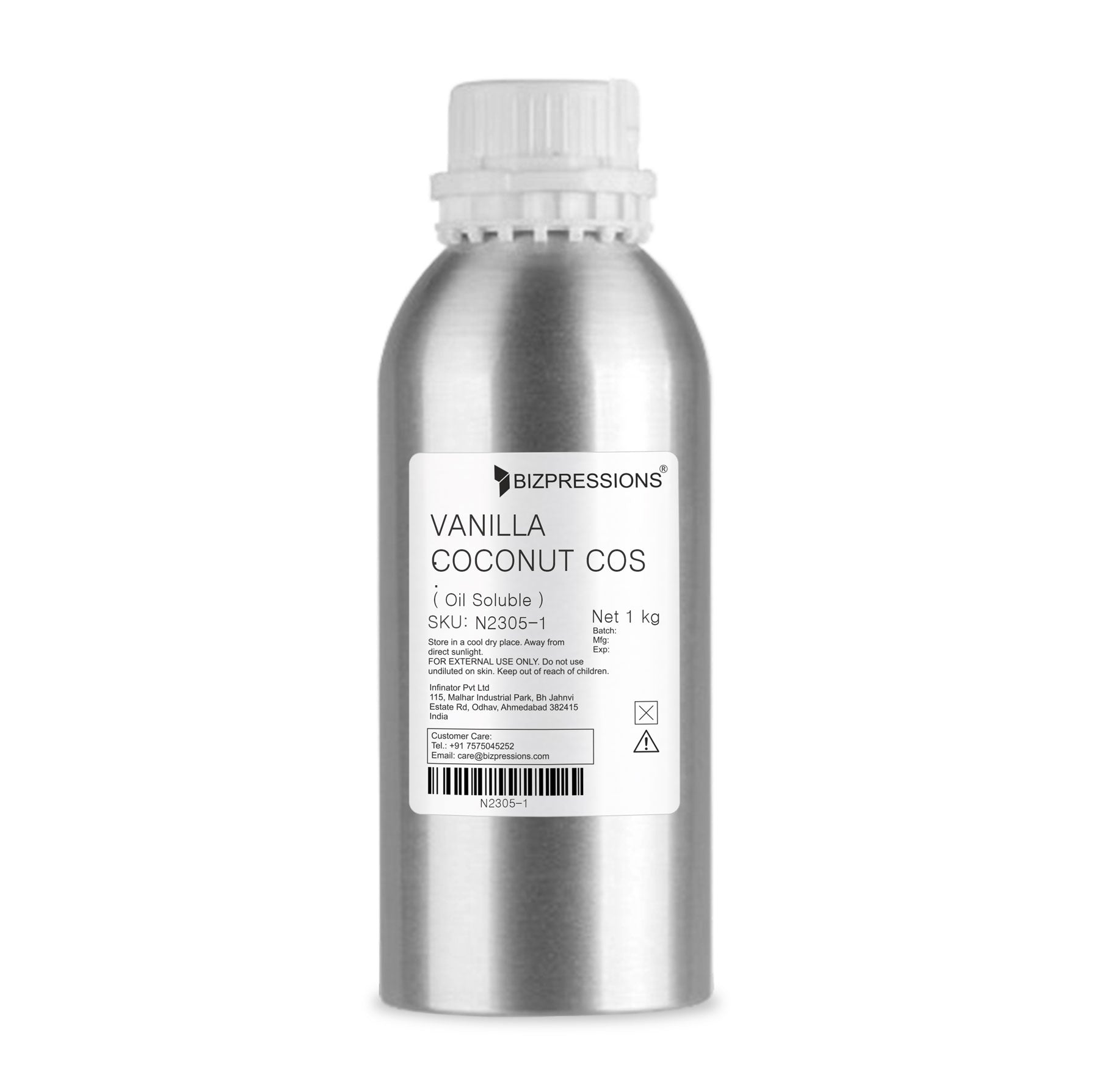 VANILLA COCONUT COS - Fragrance ( Oil Soluble ) 1 kg