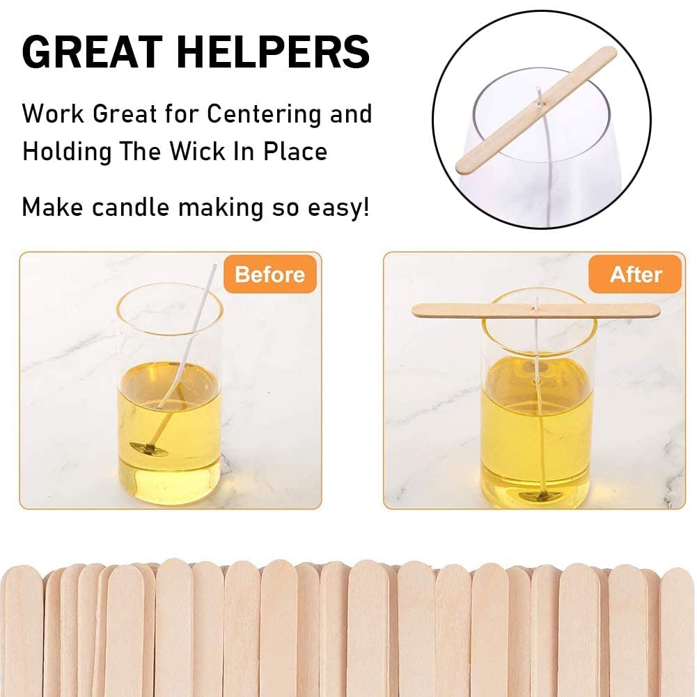 Natural Wooden Sticks for Candle Wick Holders