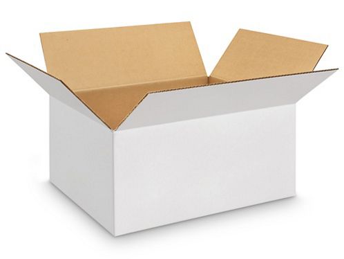 M37 Die Cut White Corrugated Packaging Box (250 X 170 X 120 mm) 3 Ply